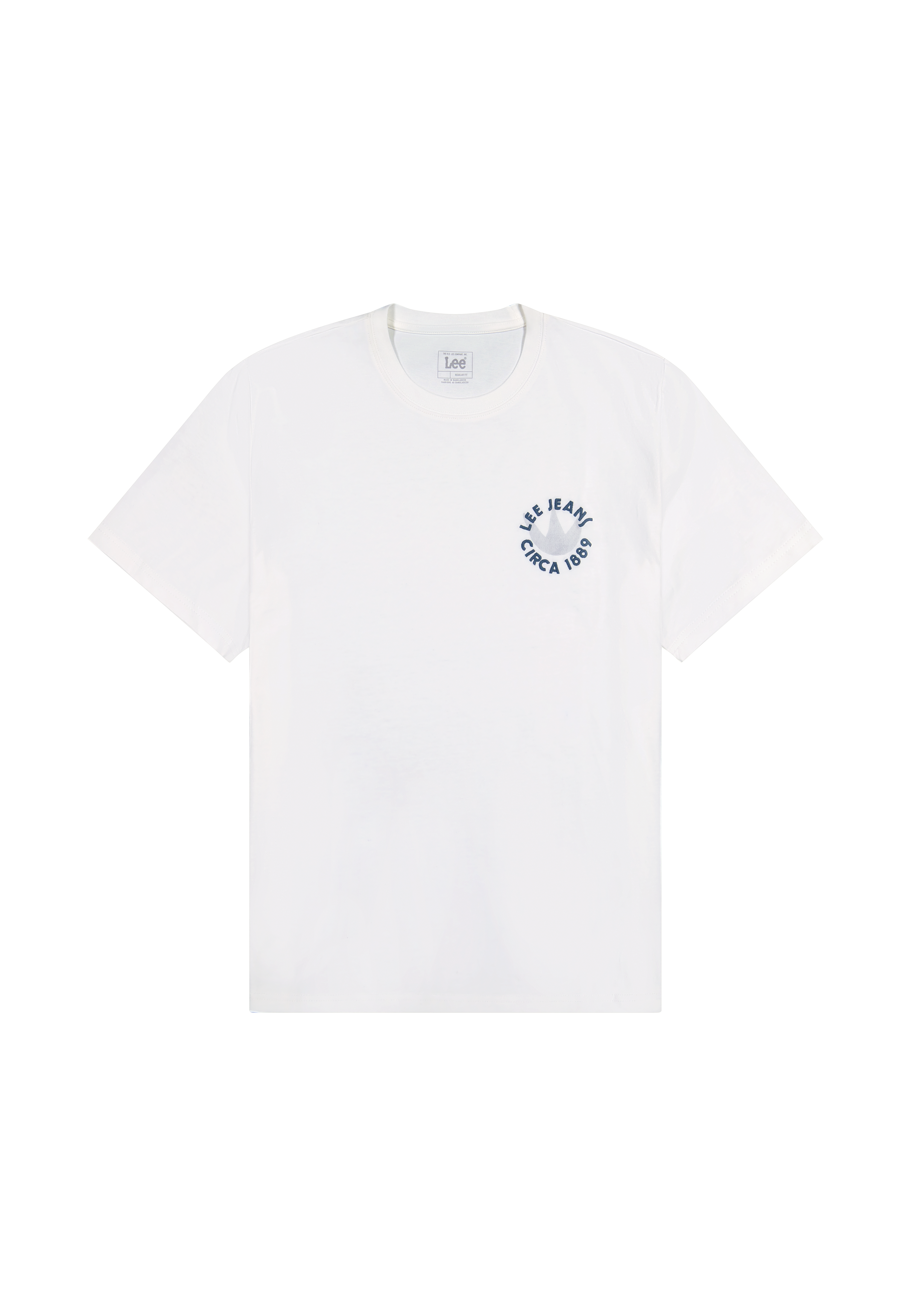 Ss Elevated Ess Logo Tee in Ecru T-Shirts Lee