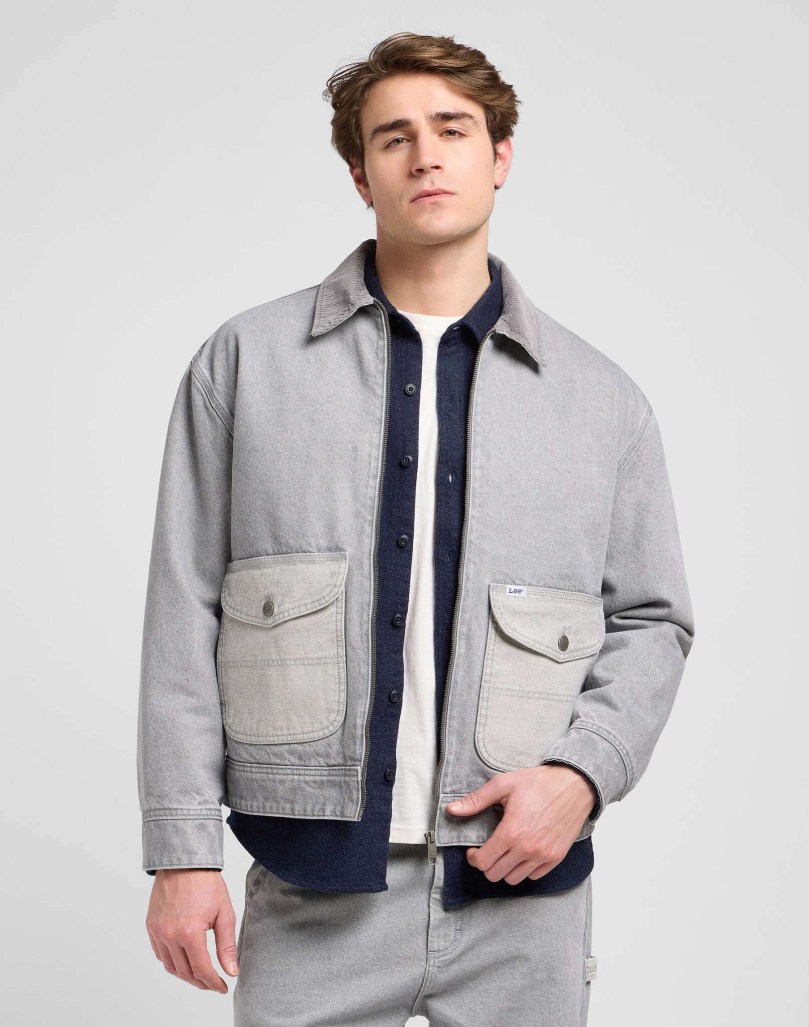 91U Utility Jacket in Gemini Grey Jacken Lee