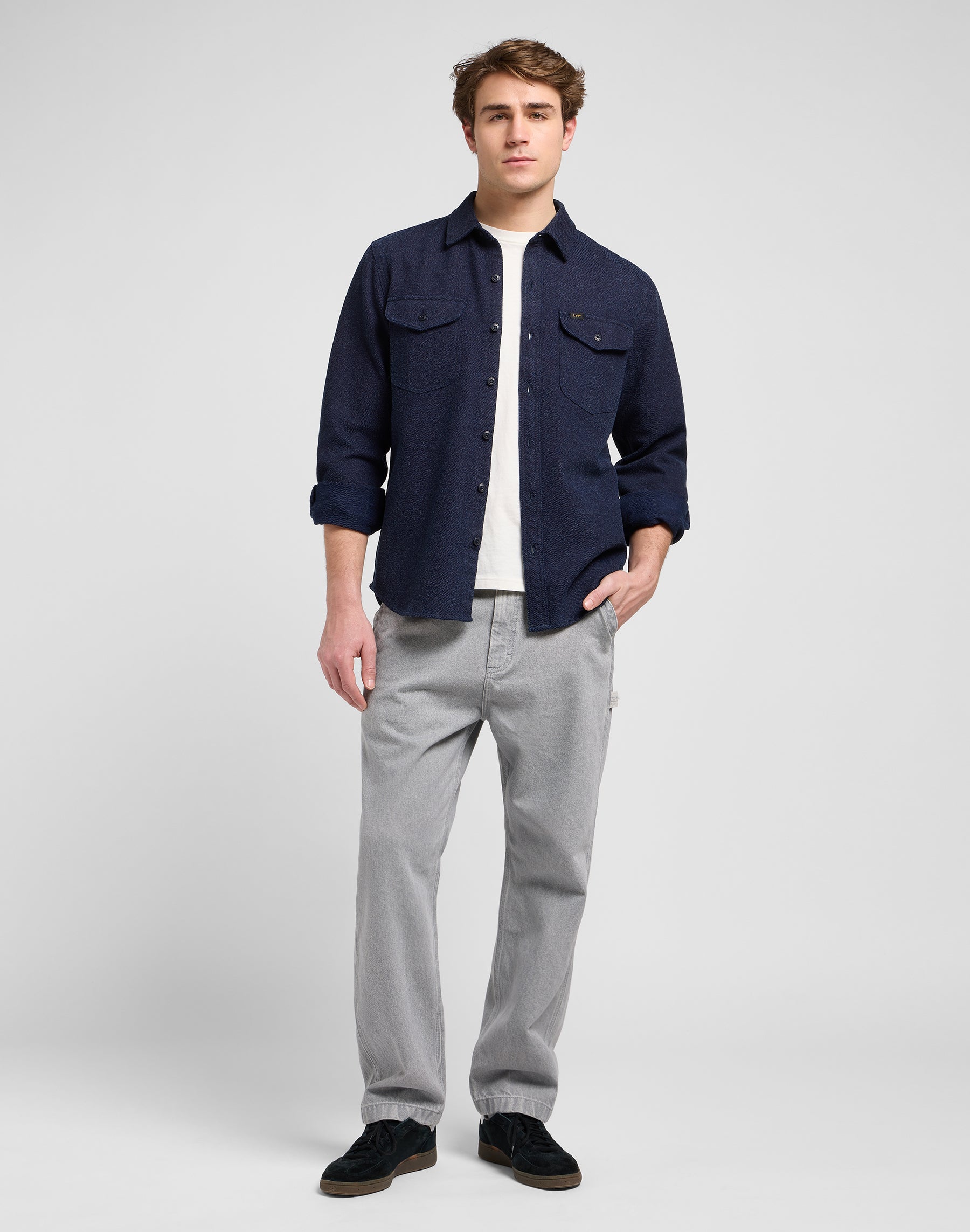 Workwear Shirt in Indigo Jaspe Hemden Lee