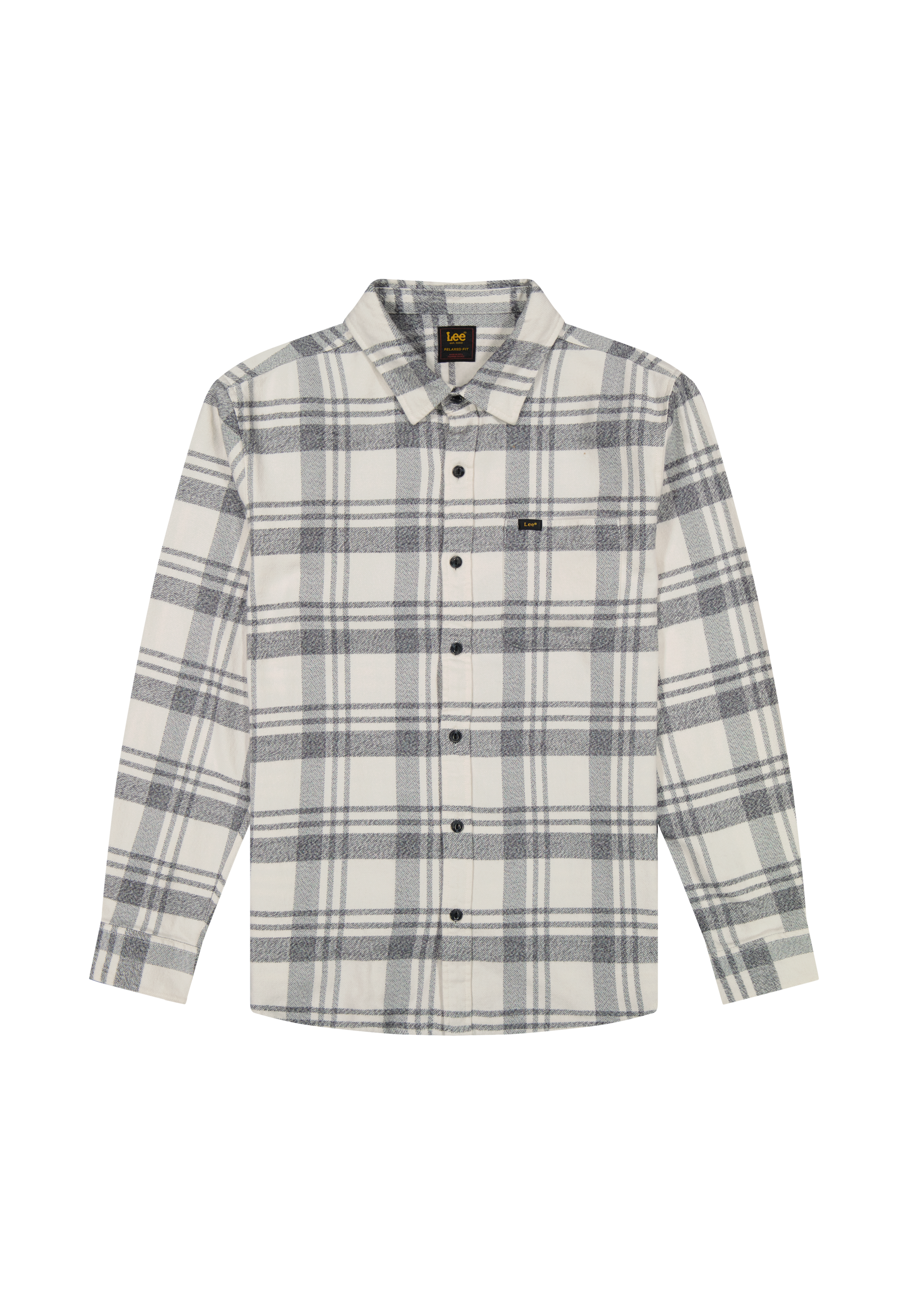 Mercantile Shirt in Painter Gray Jaspe Plaid Hemden Lee