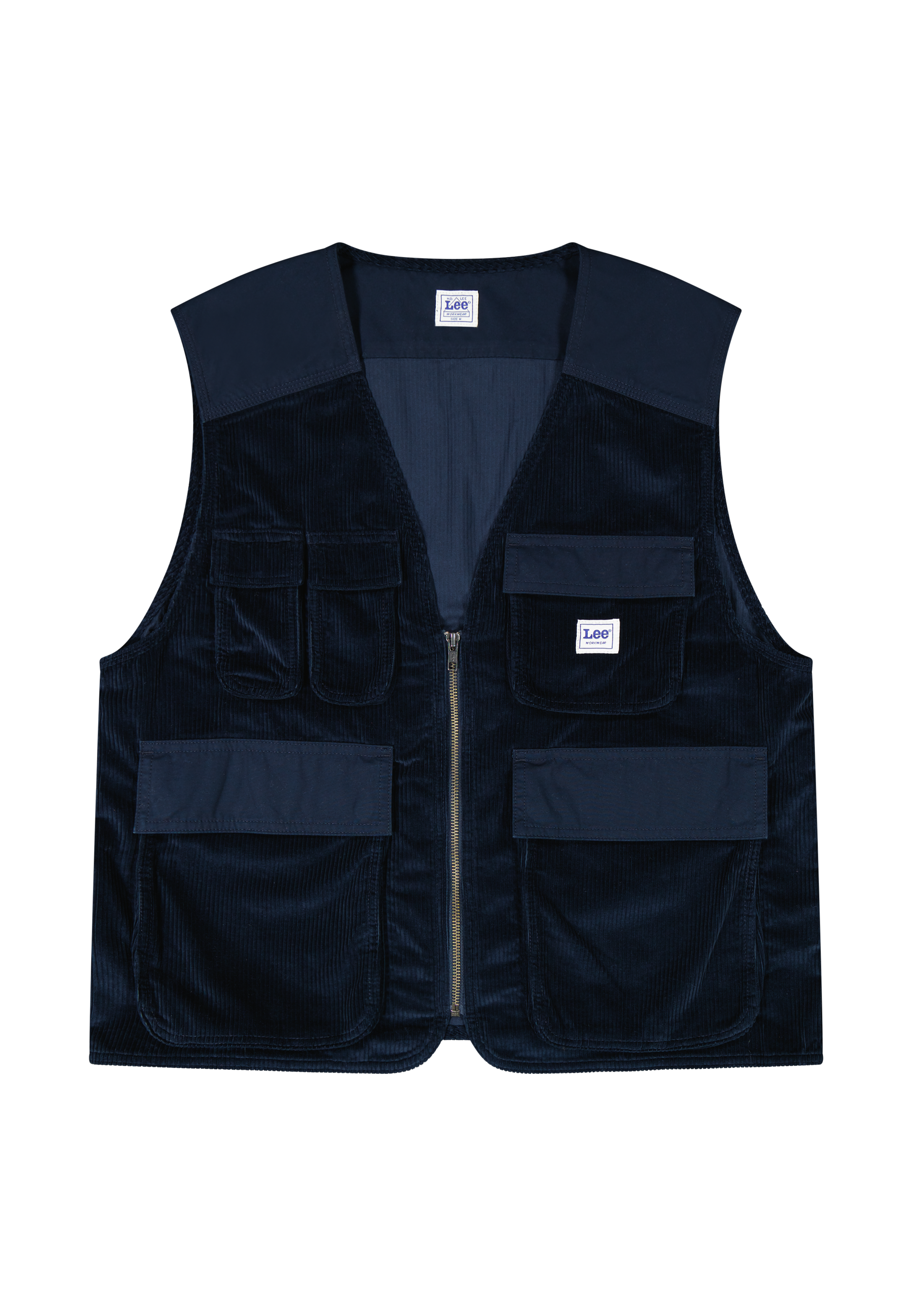 Mixed Media Ww Vest in Rivet Navy Jacken Lee