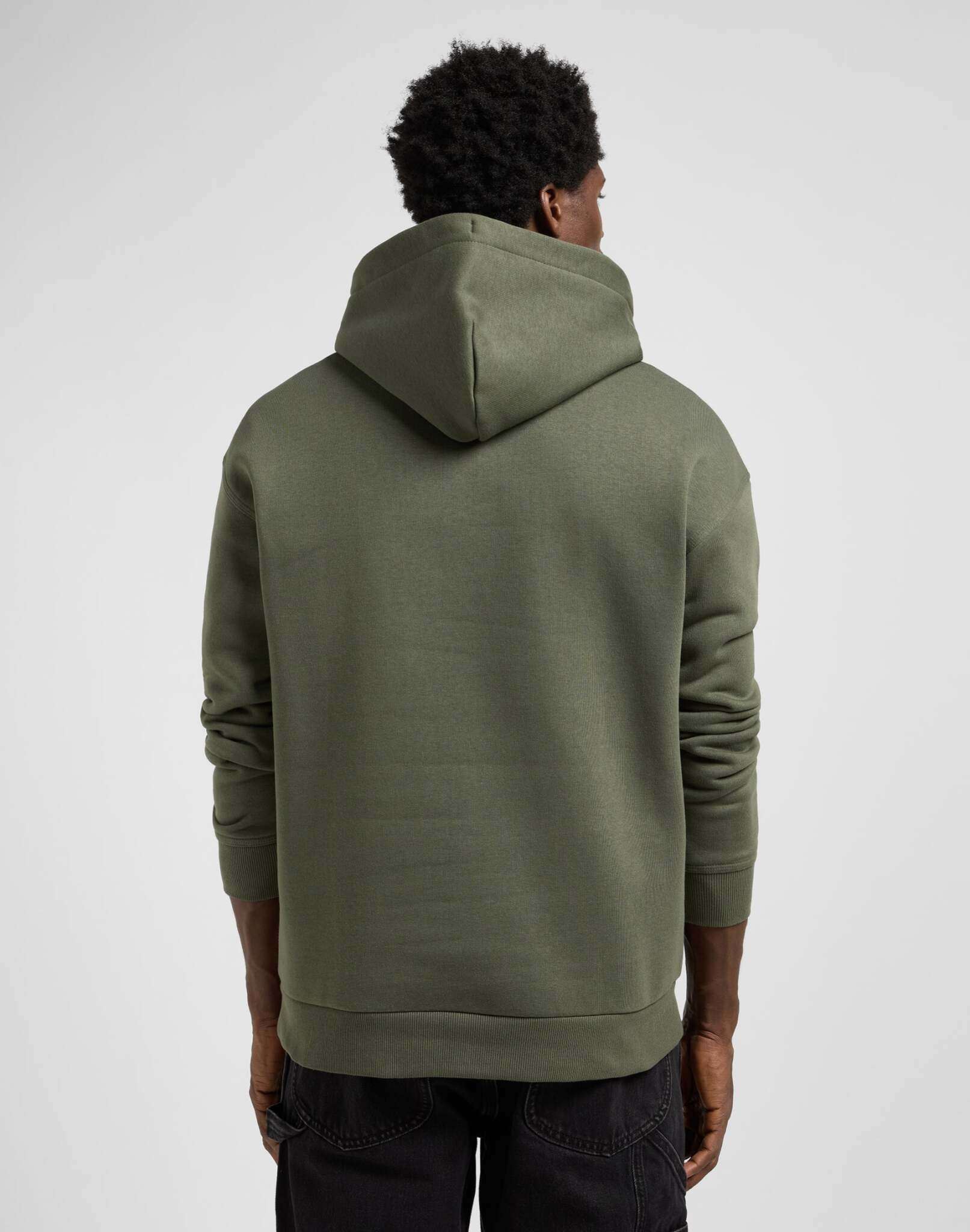 Ww Essential Hoodie in Oak Moss Kapuzenpullover Lee