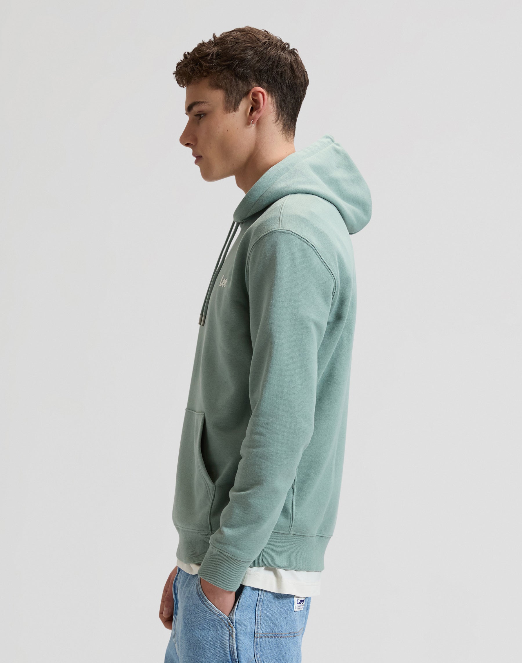 Essential Lee Hoodie in Desert Sage Kapuzenpullover Lee