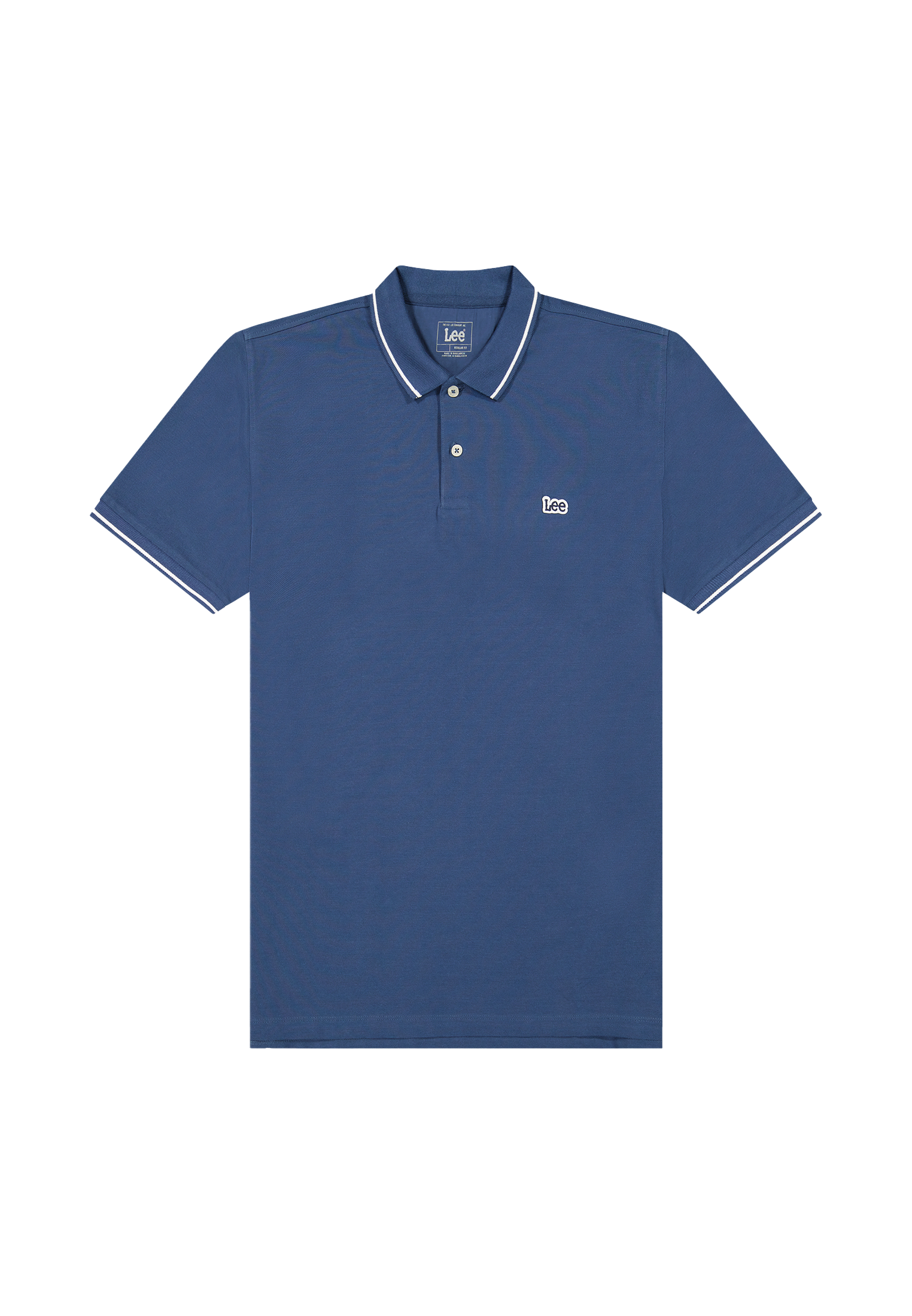Pique Polo in Academy Blue