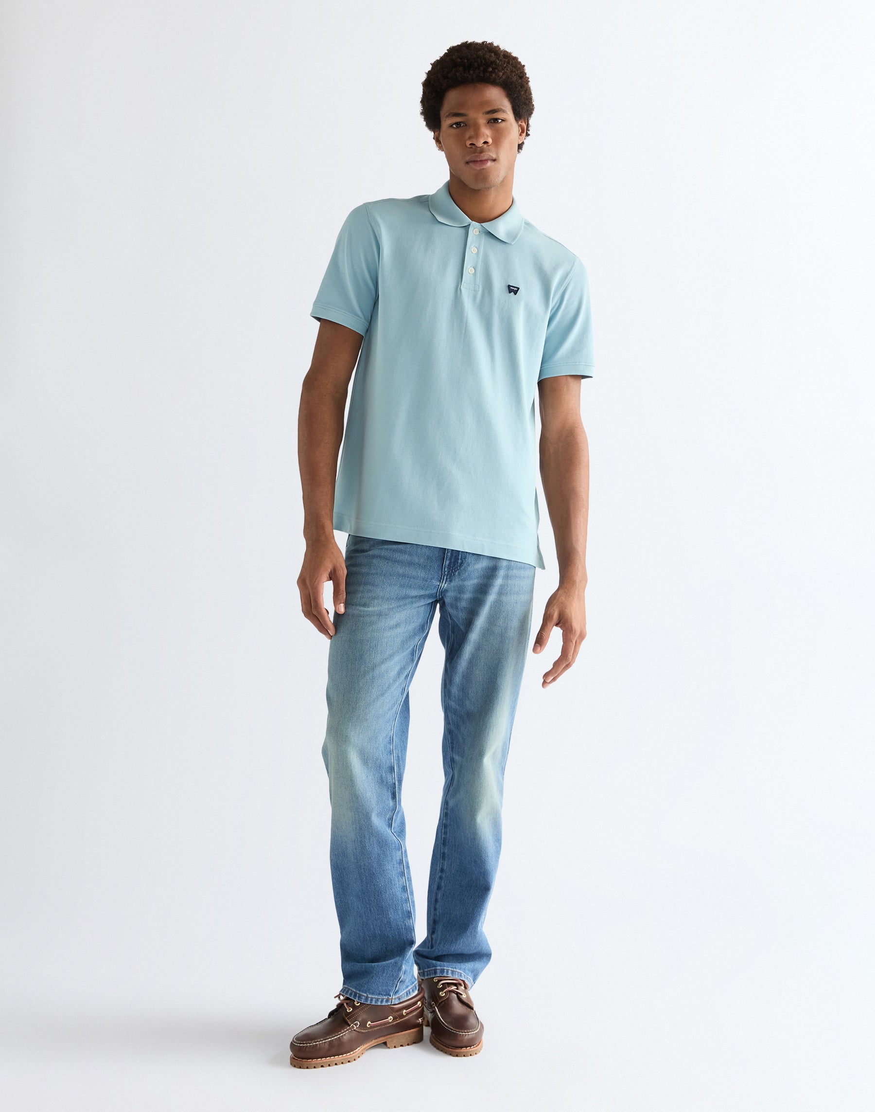 Polo Shirt in Forget Me Not T-Shirts Wrangler