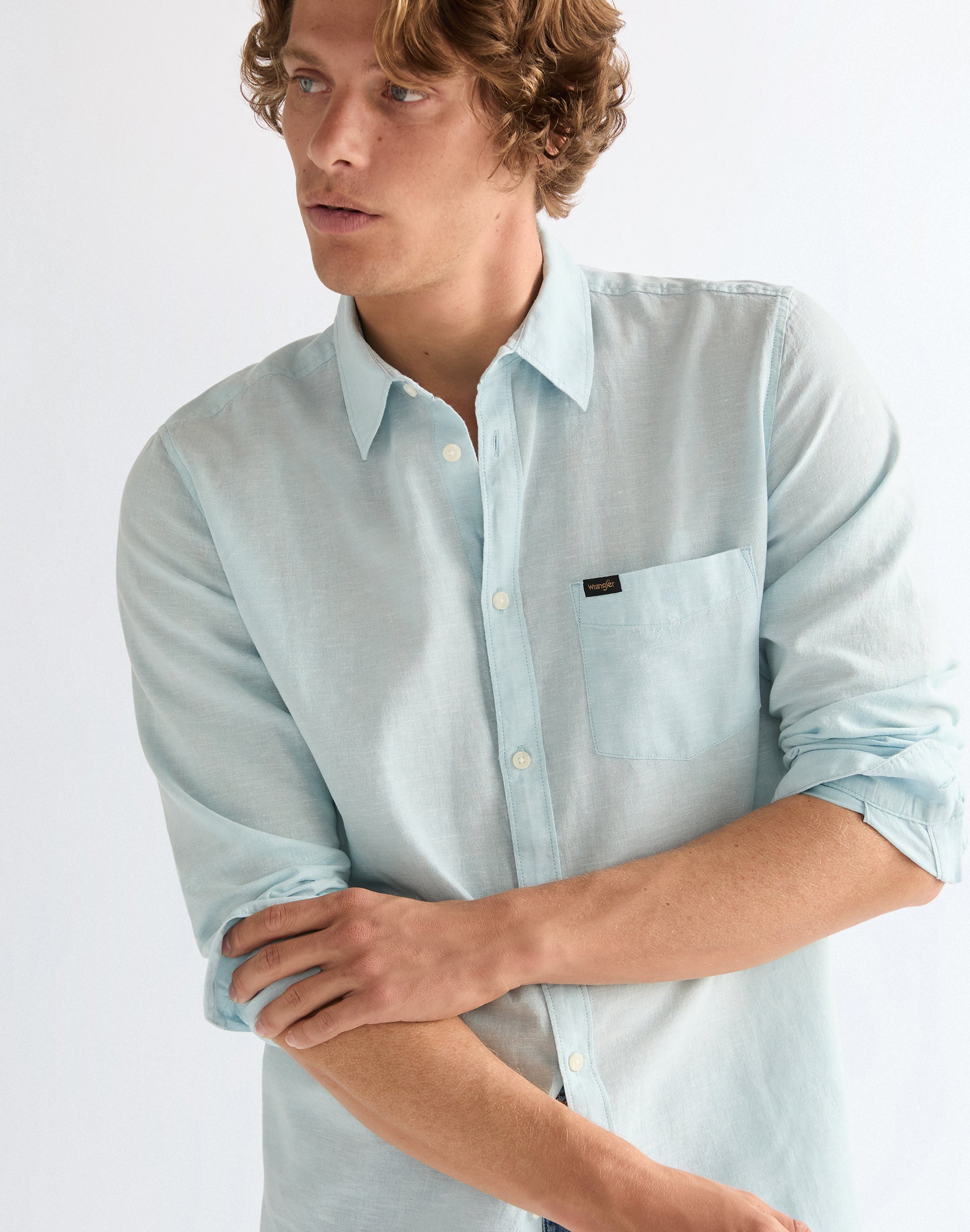 1 Pocket Shirt in Forget Me Not Hemden Wrangler