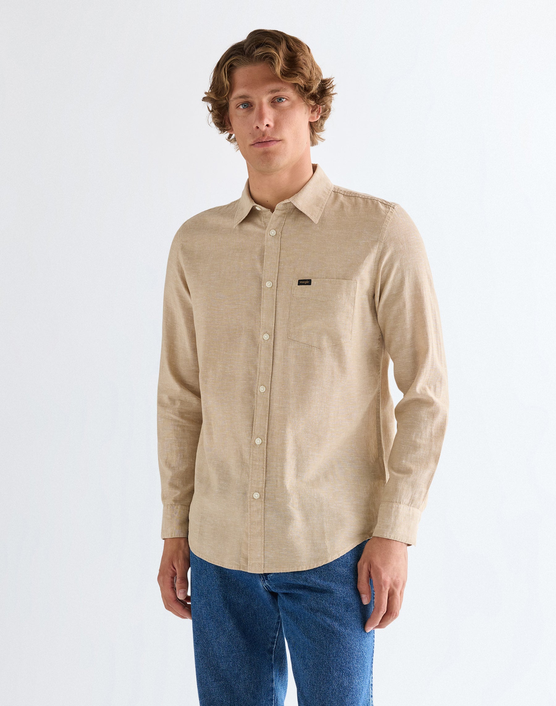 1 Pocket Shirt in Kelp Hemden Wrangler