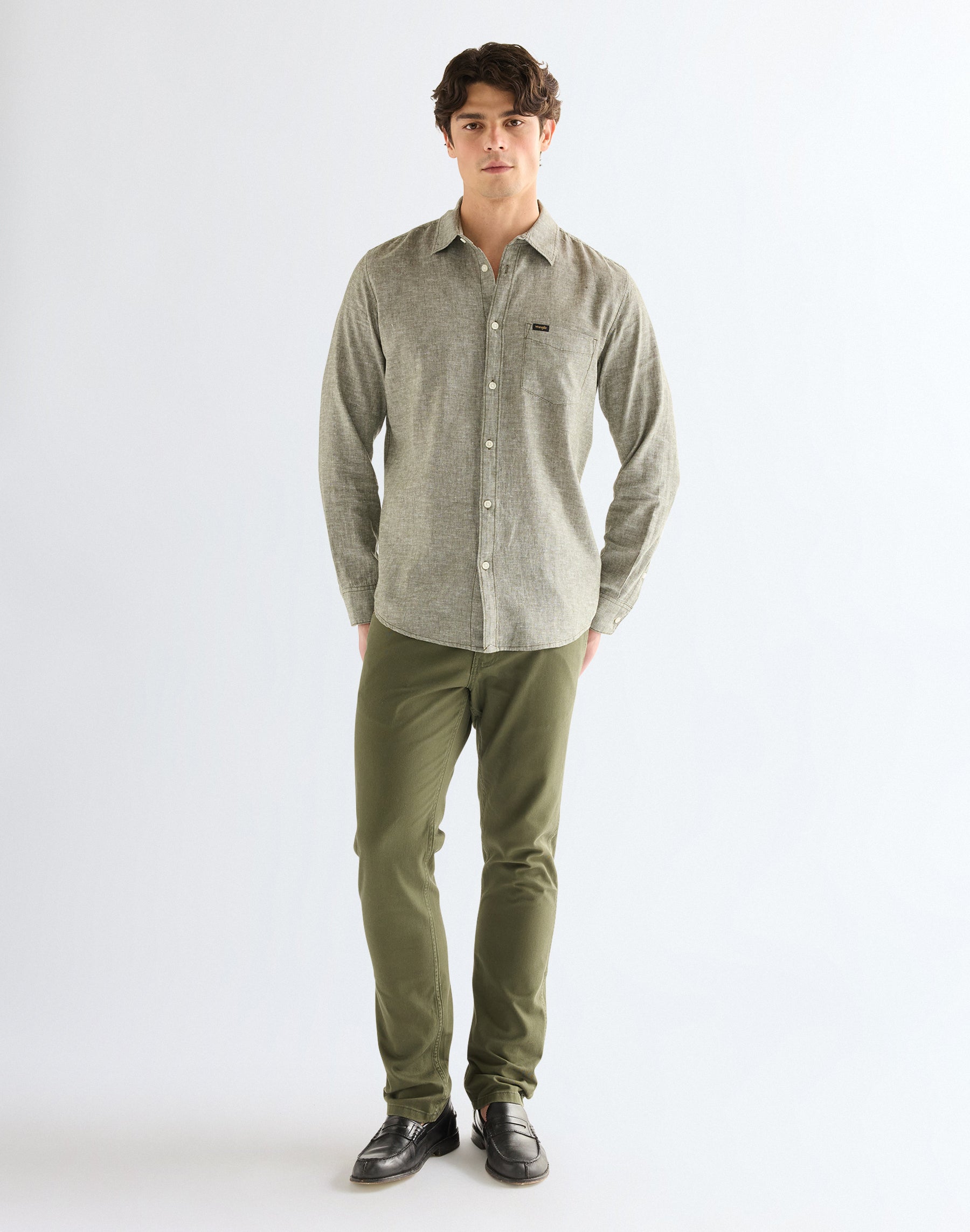1 Pocket Shirt in Deep Depths Hemden Wrangler