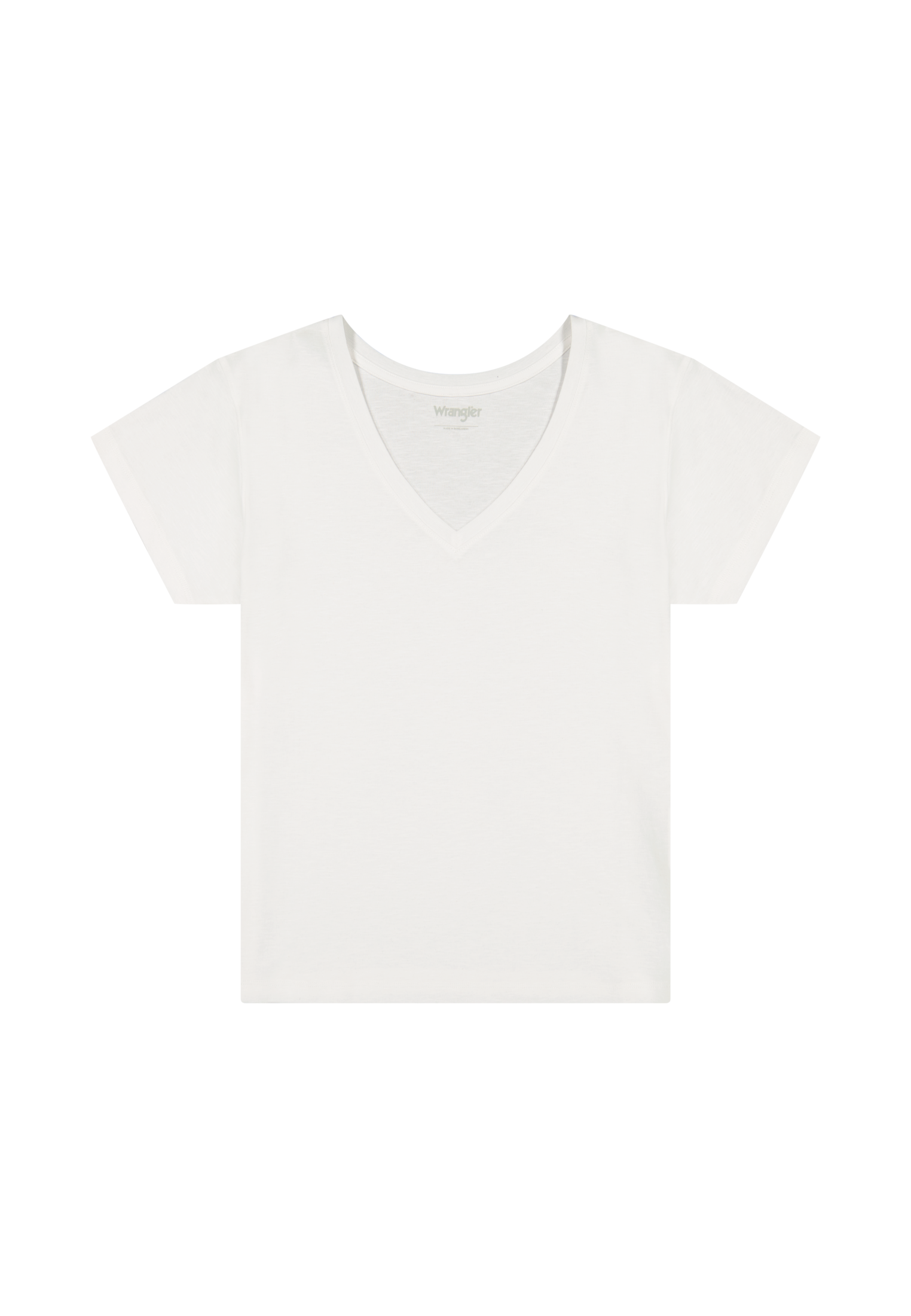 Easy V Neck in Bright White T-Shirts Wrangler