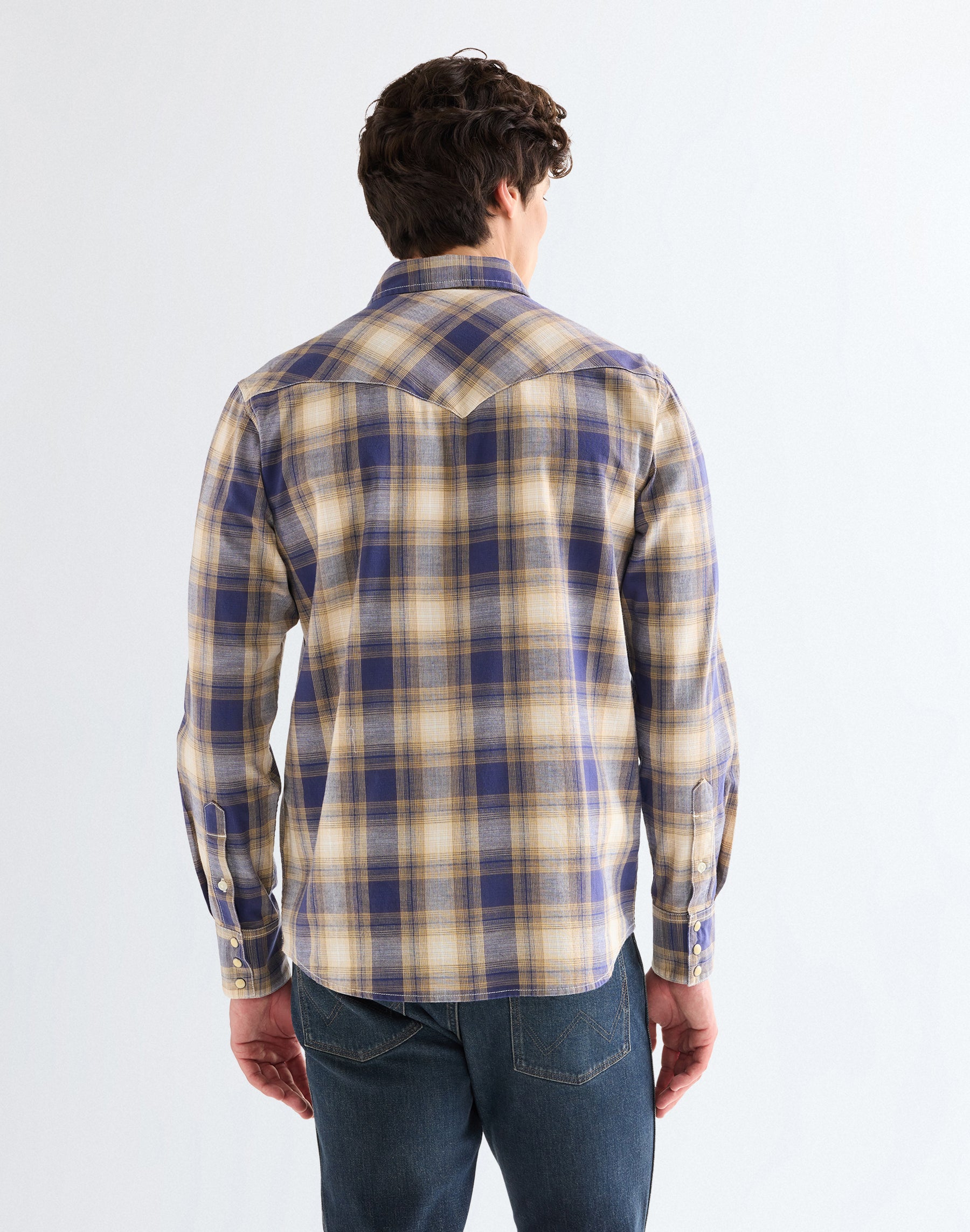 Western Indigo Shirt in Mood Indigo Hemden Wrangler