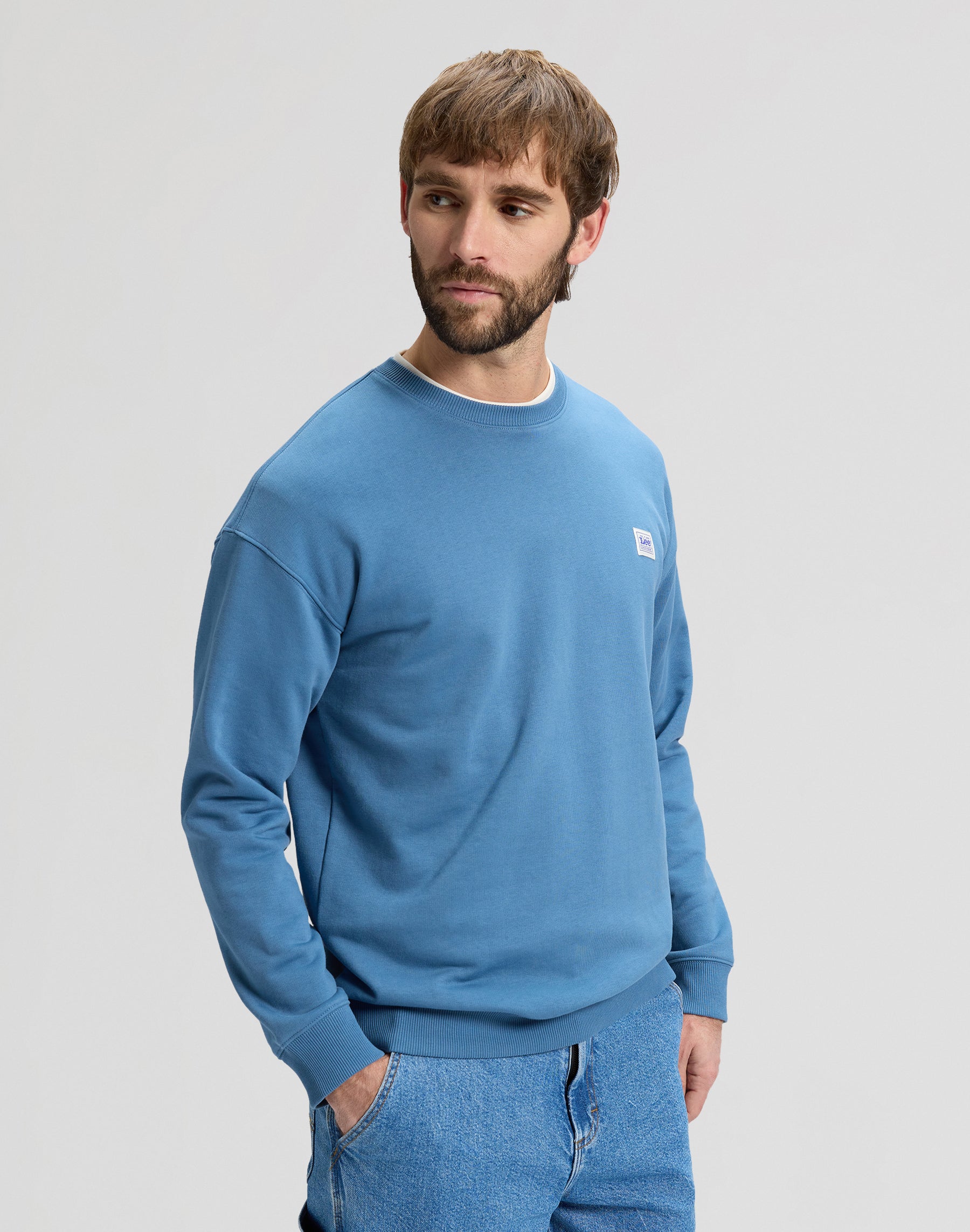 Workwear Sweatshirt in Work Blue Sweatshirts Lee