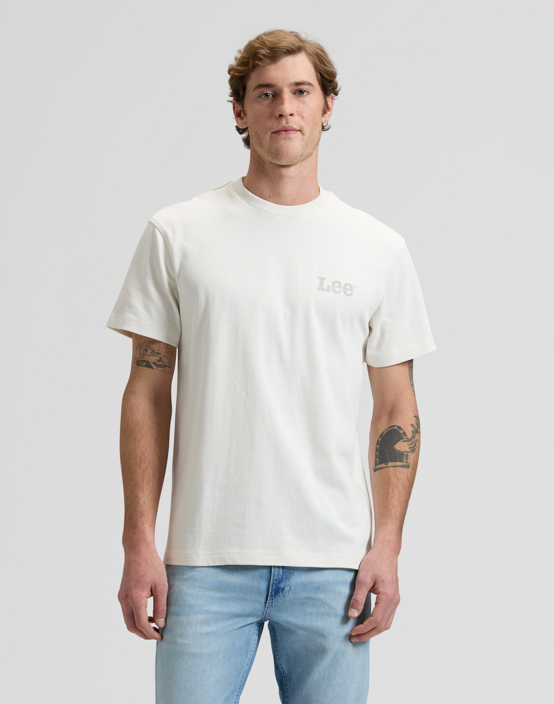 Ww Work For It Tee in Natural T-Shirts Lee