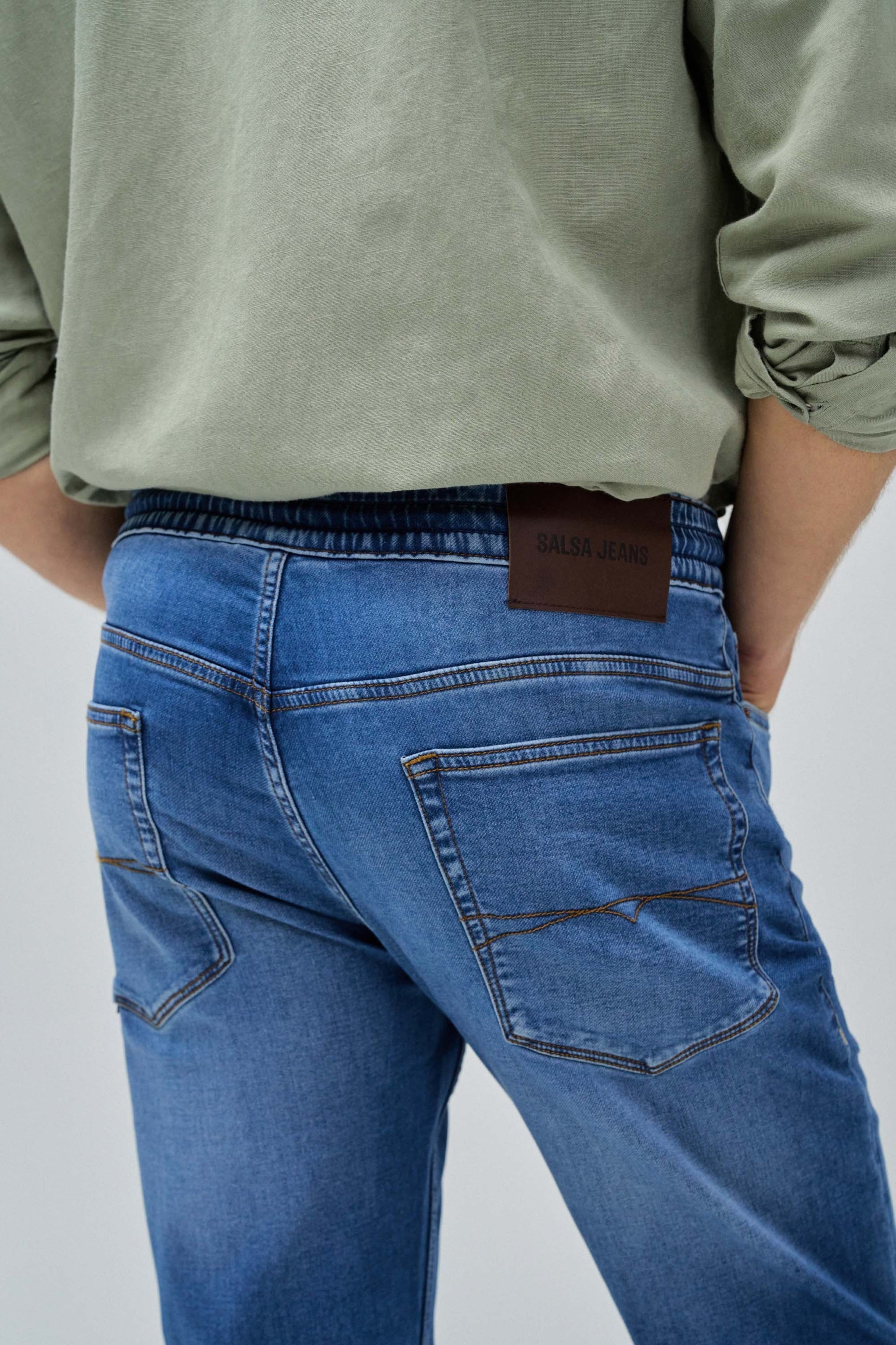 Regular Jogger S-Activ in Medium Light Hosen Salsa Jeans