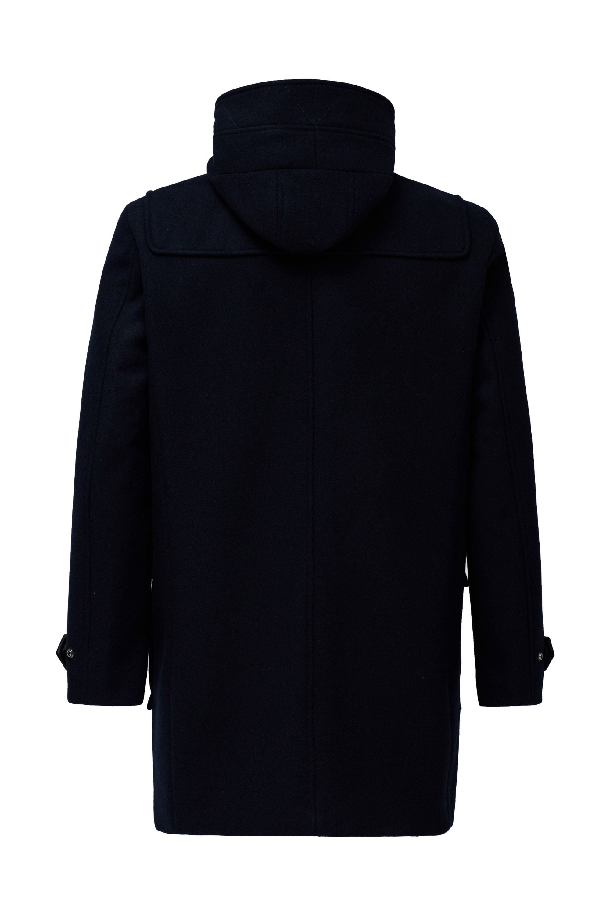Wool Duffle Coat in Dark Blue Jacken Salsa Jeans