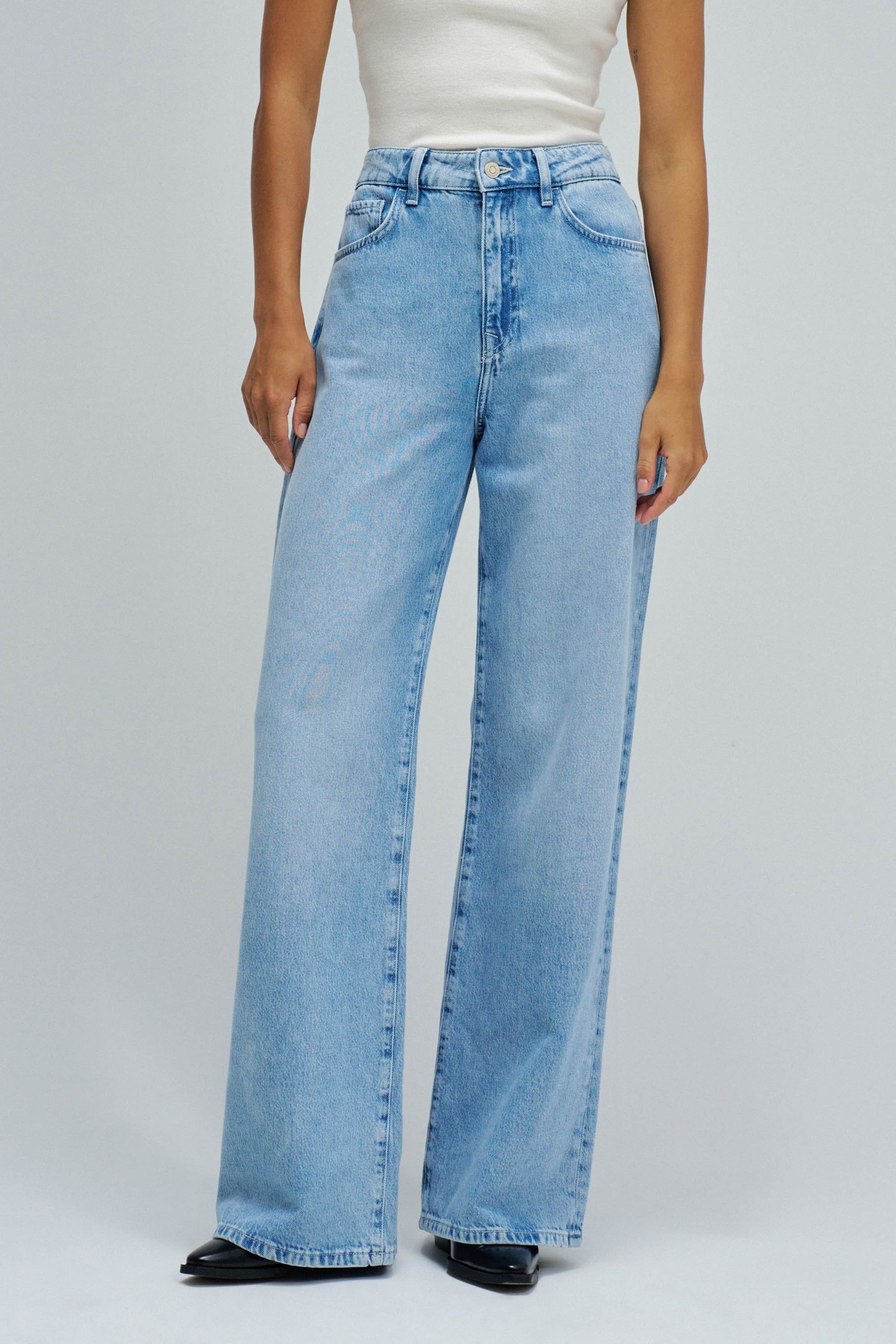 Jeans Wide in Light Wash Jeans Salsa Jeans