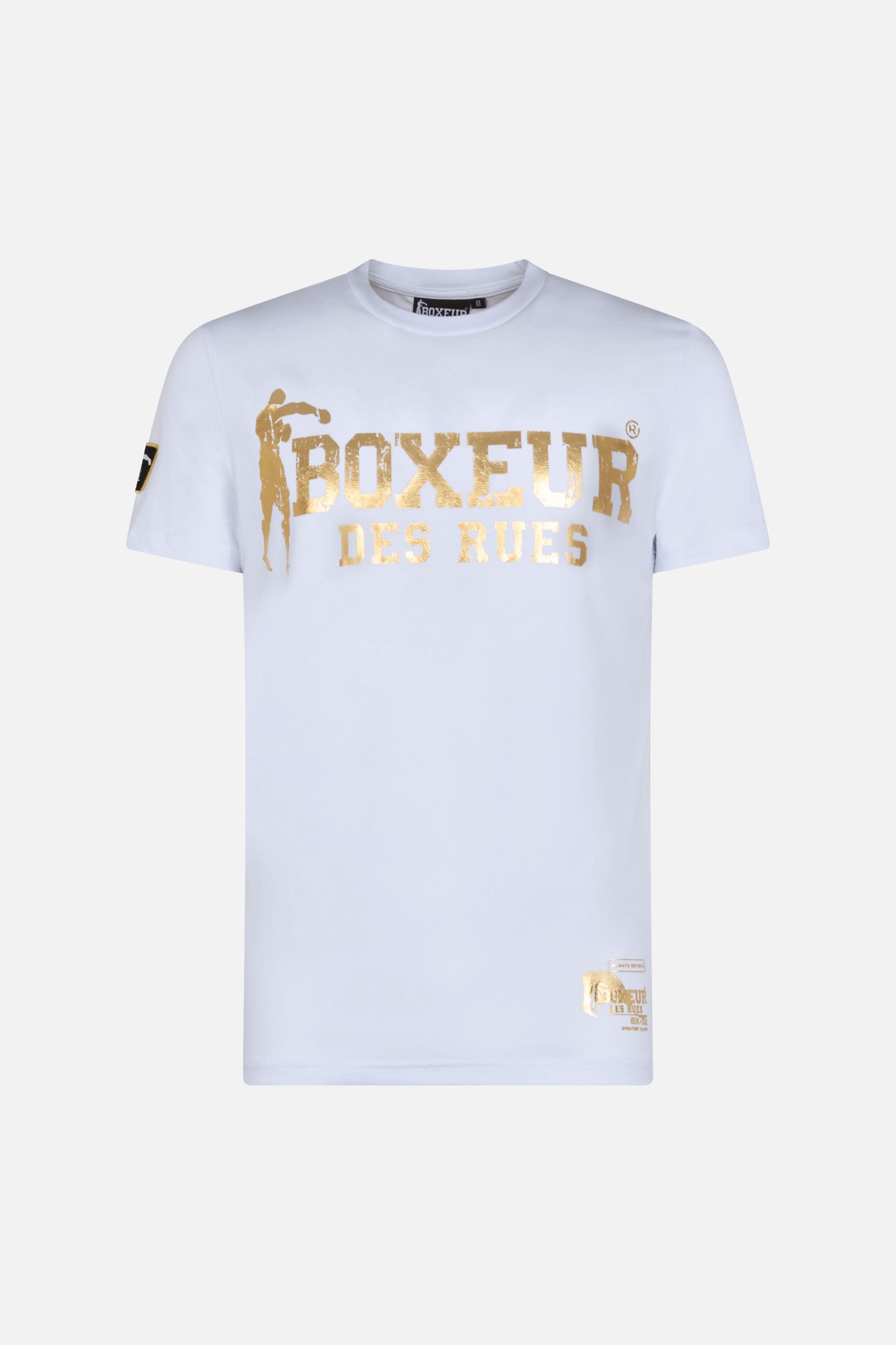 T-Shirt Boxeur Street 2 in White-Gold T-Shirts Boxeur des Rues