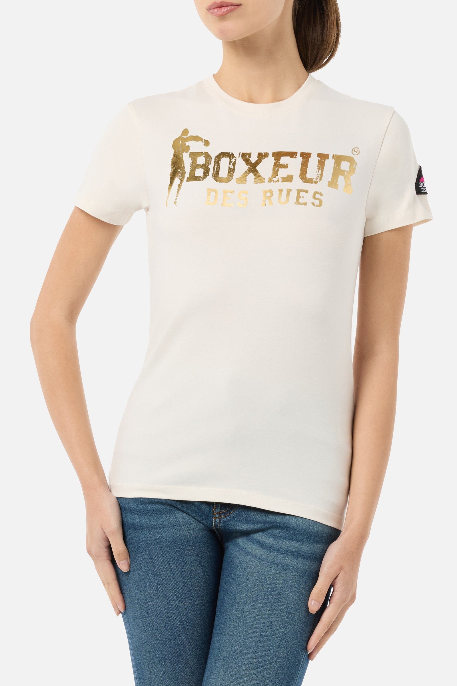 Iconic Logo T-Shirt in Butter T-Shirts Boxeur des Rues