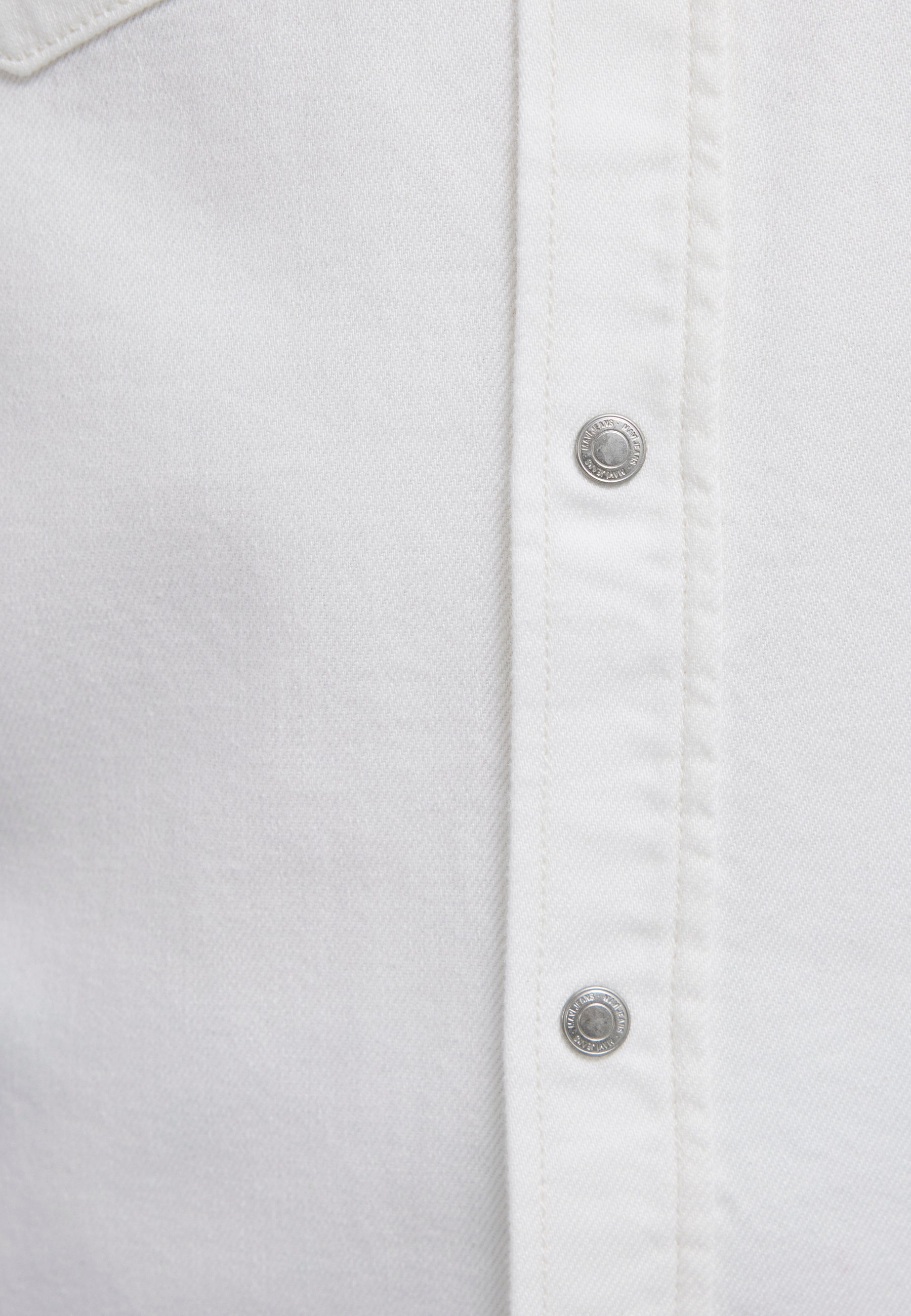 Ted in Off White Denim Hemden Mavi