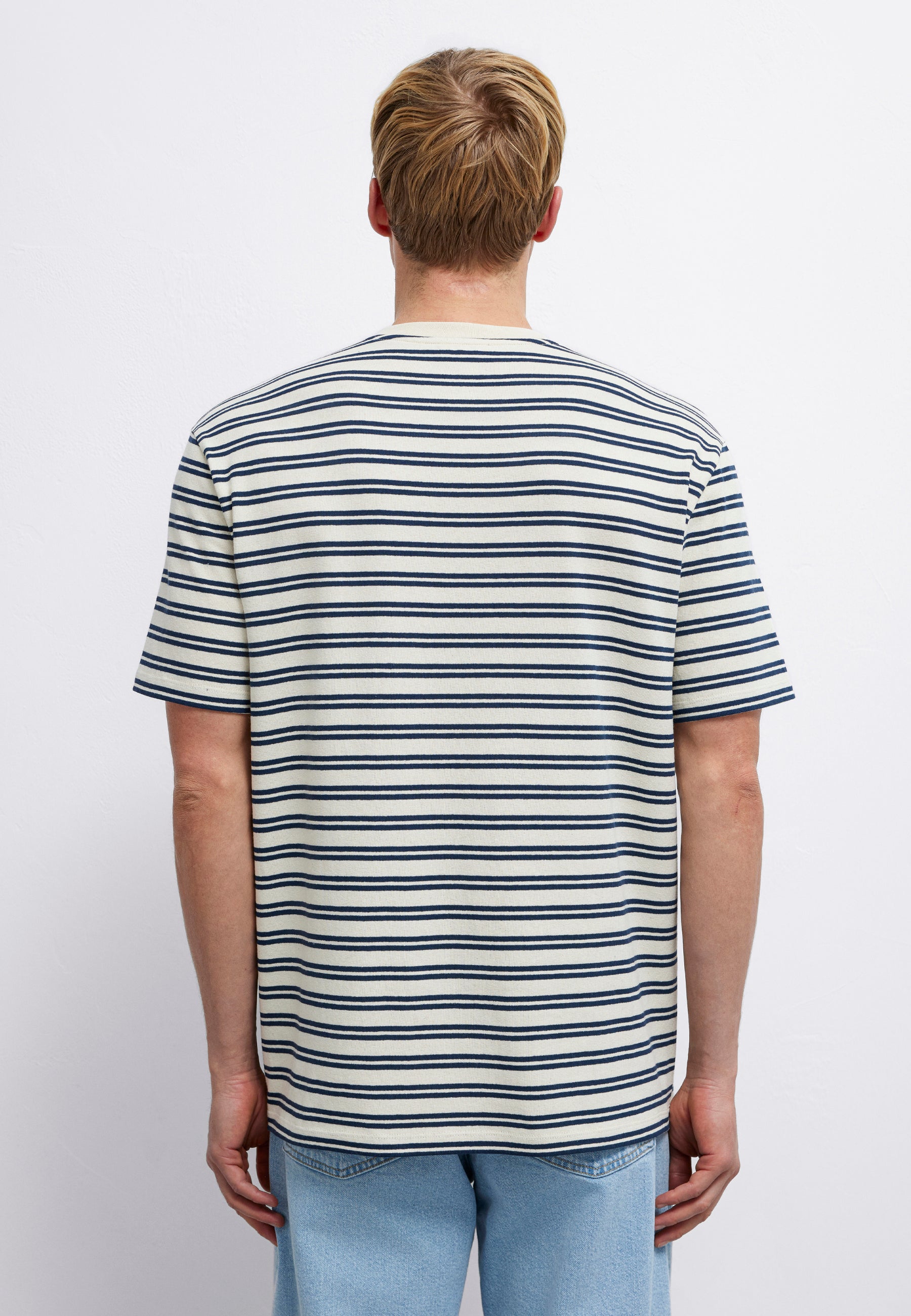 Stripe Tee in Total Eclipse T-Shirts Mavi