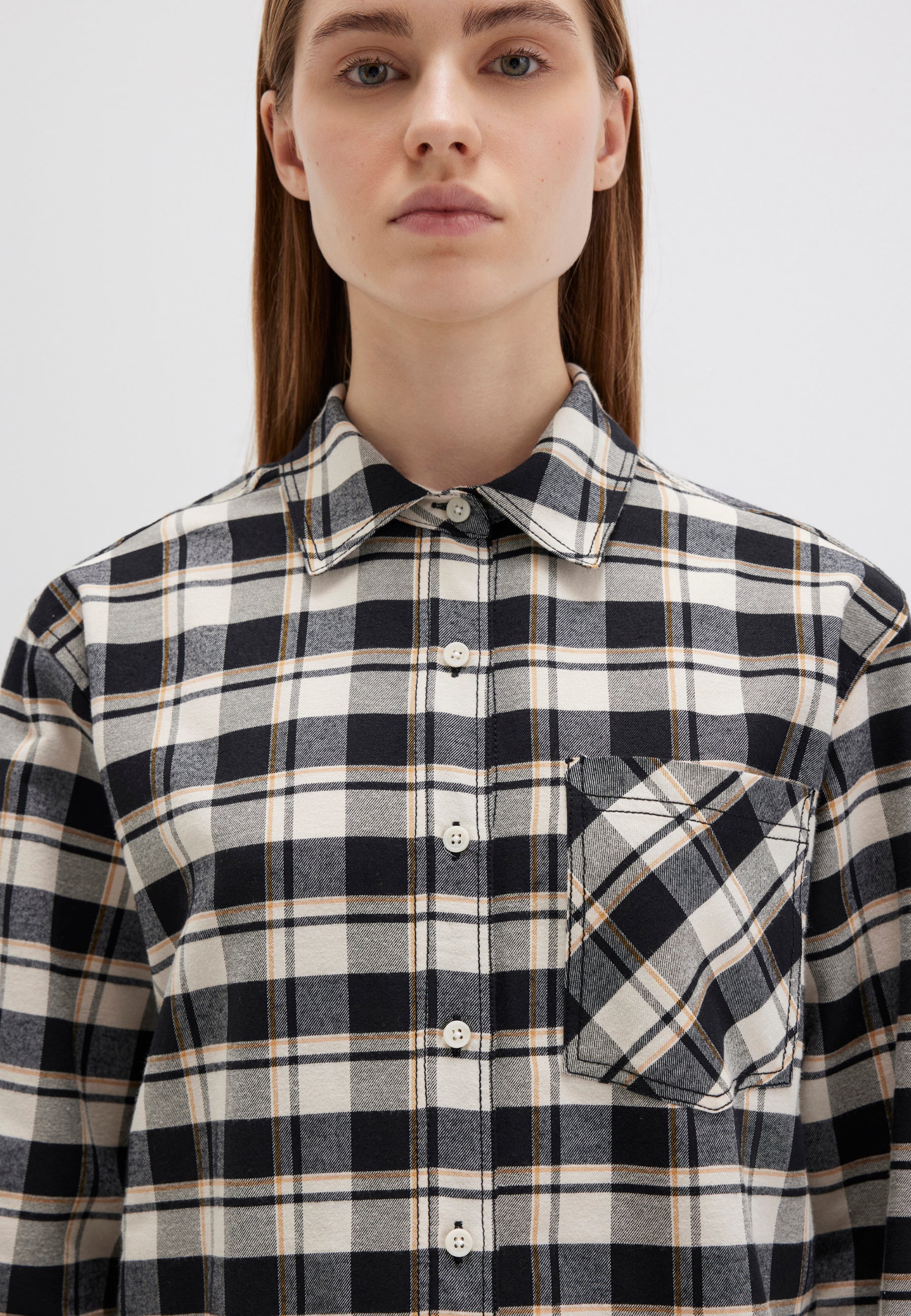 Woven Shirt in Brown Check
