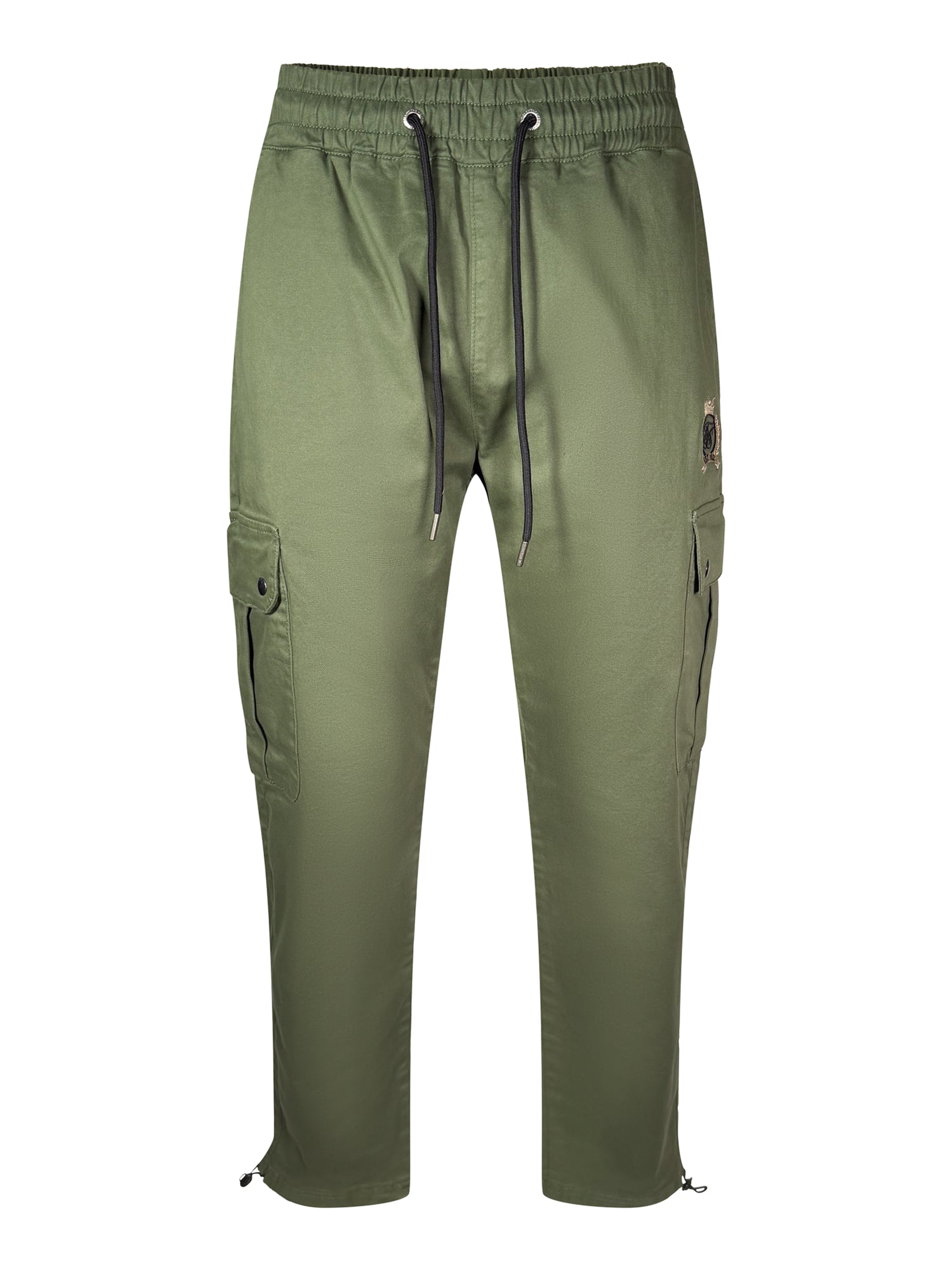Loose Fit Cargos in Khaki Green