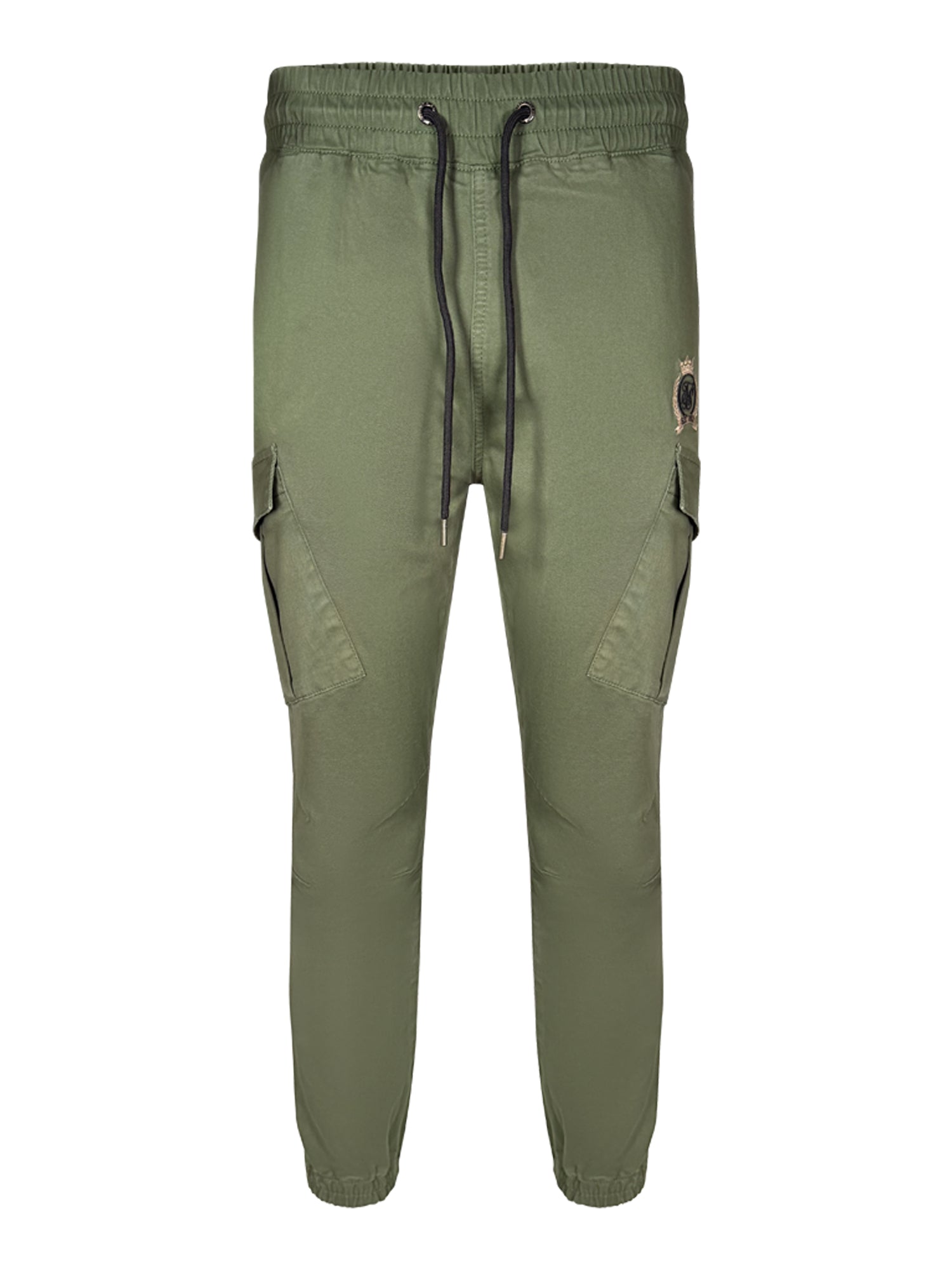 Slim Fit Cargos in Khaki Green Hosen SikSilk