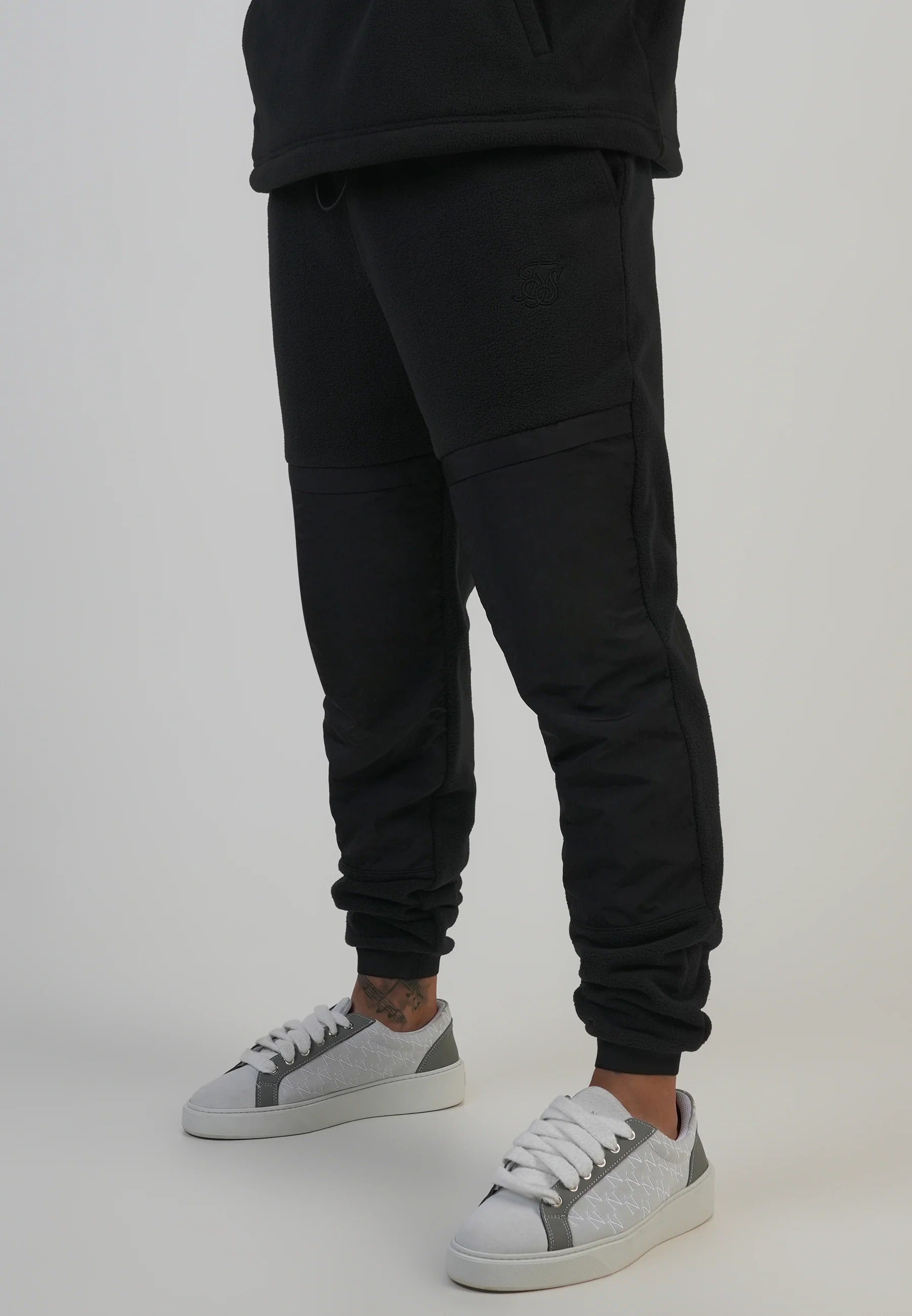 Polar Fleece Joggers in Black