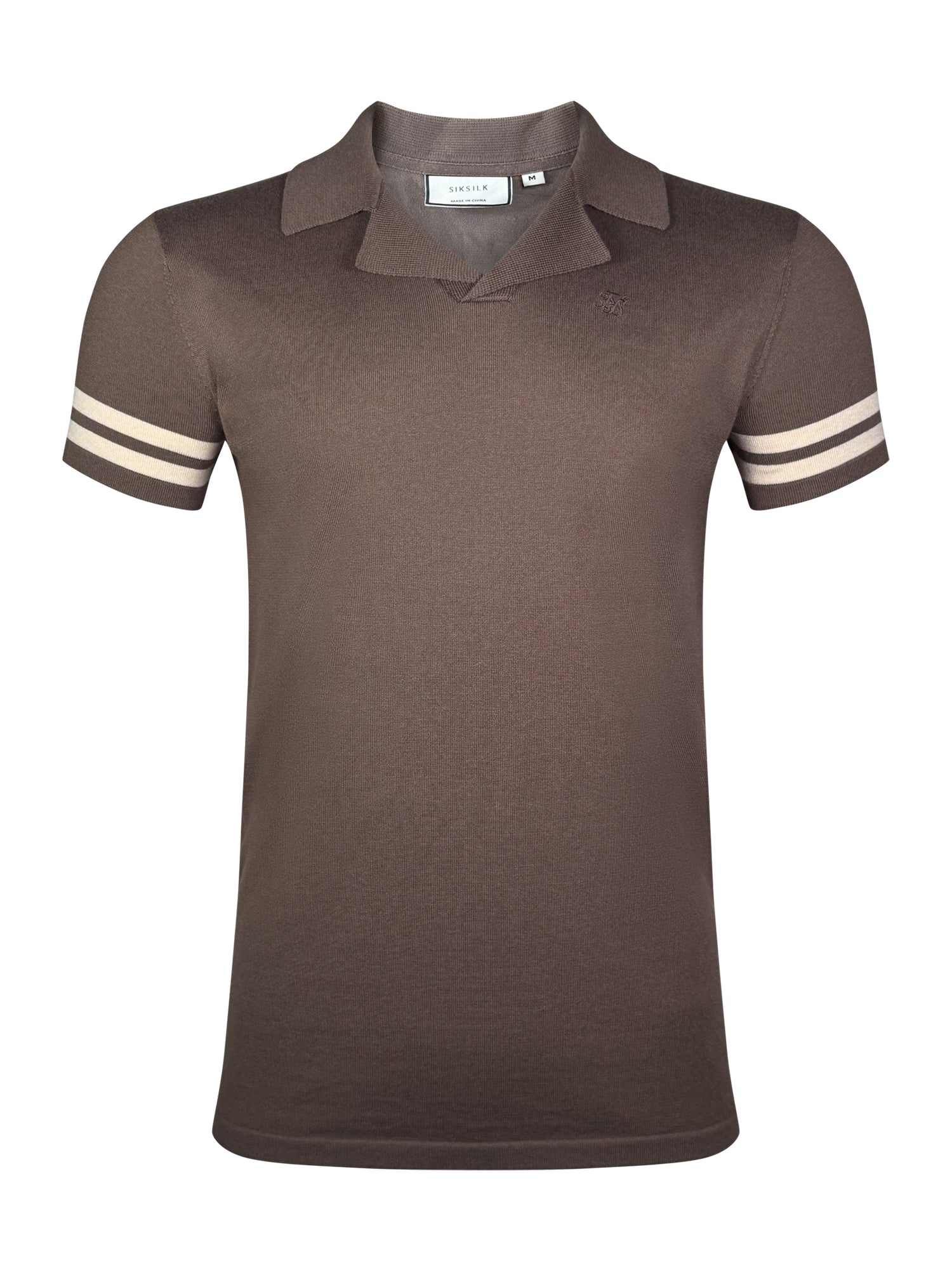 Tournament Revere Polo in Brown T-Shirts SikSilk