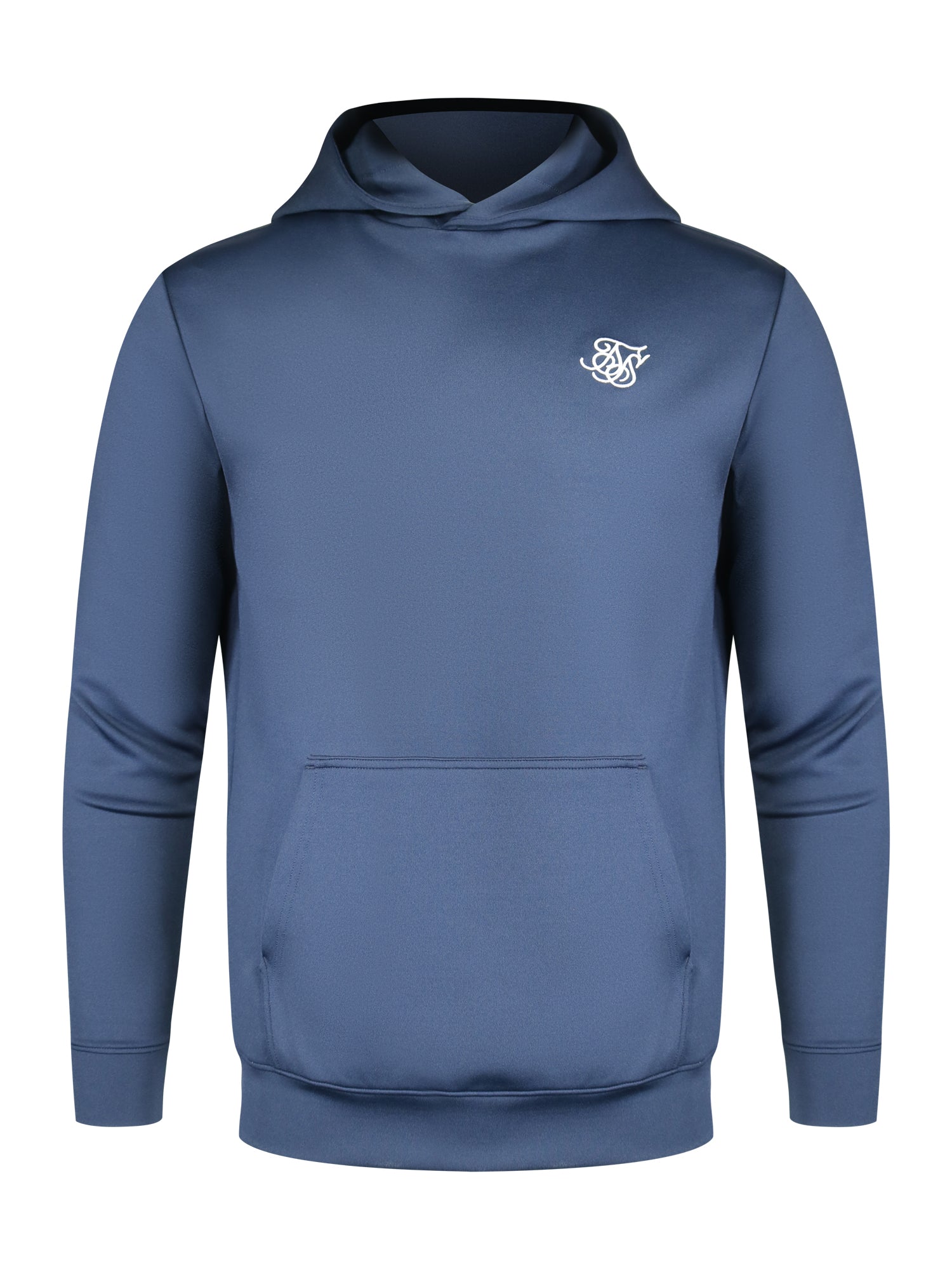 Essentials Poly Hoodie in Navy Kapuzenpullover SikSilk
