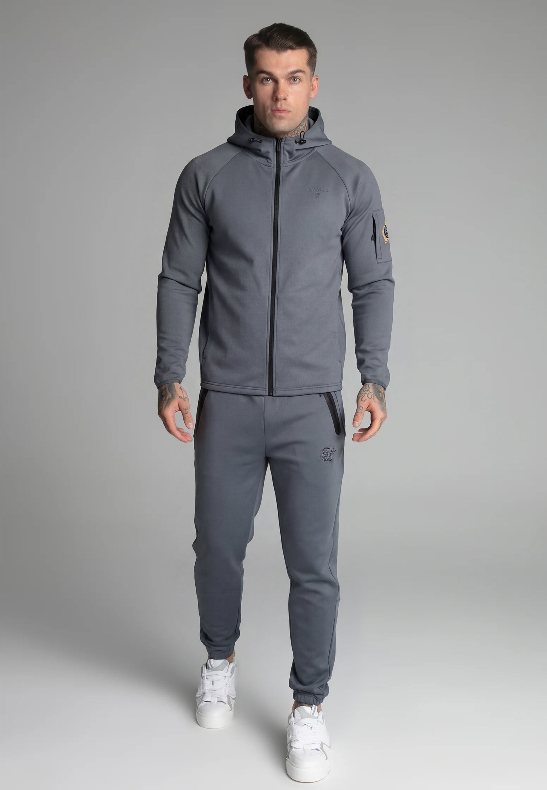 Full Zip Hoodie in Grey