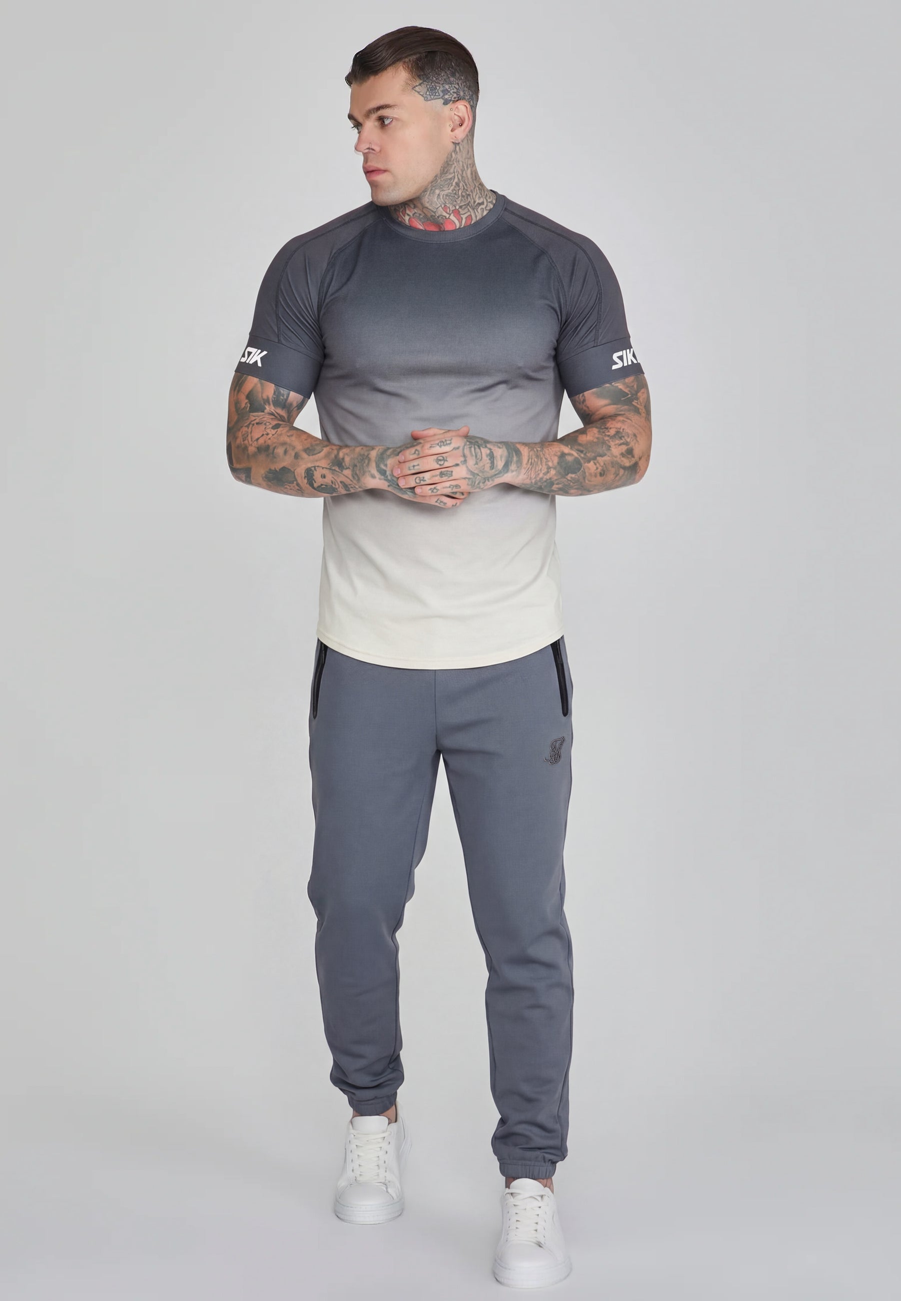 Tapered Joggers in Grey