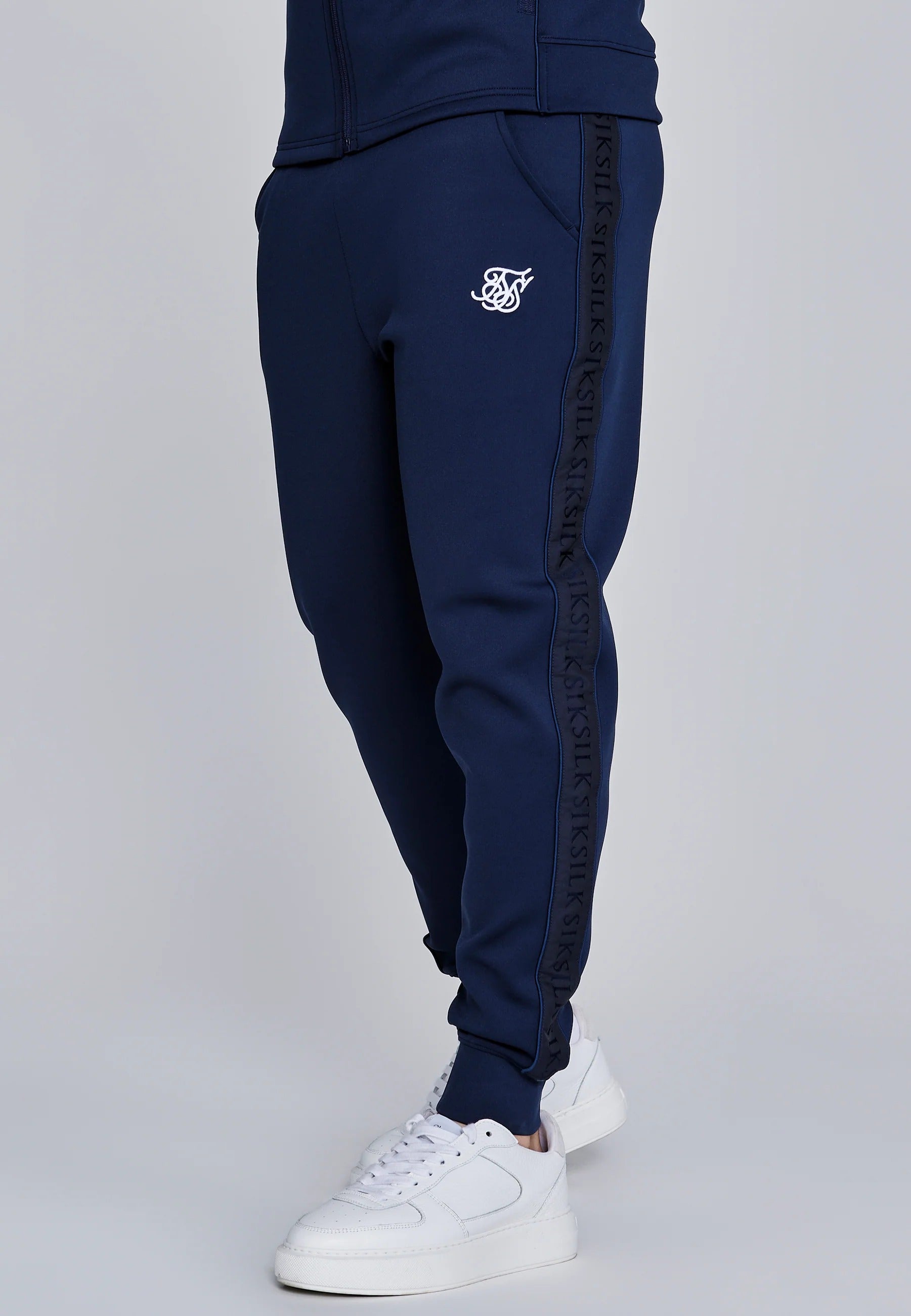 Hoodie And Joggers Set in Navy Sets SikSilk