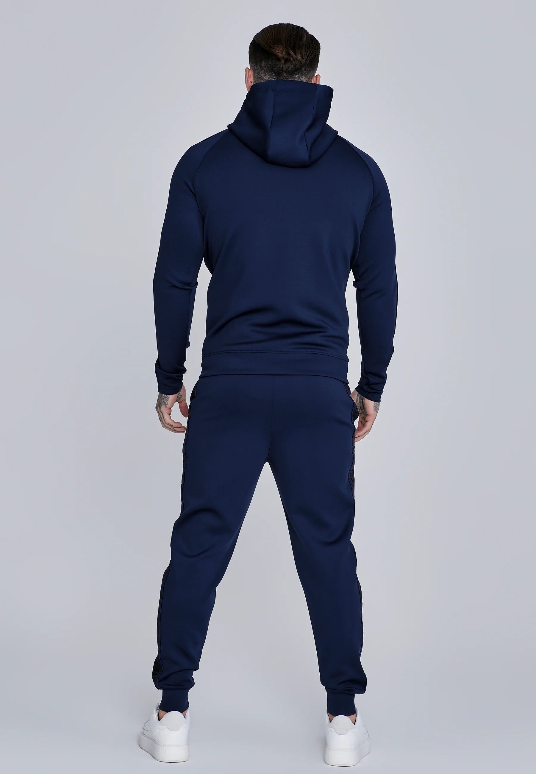 Hoodie And Joggers Set in Navy Sets SikSilk