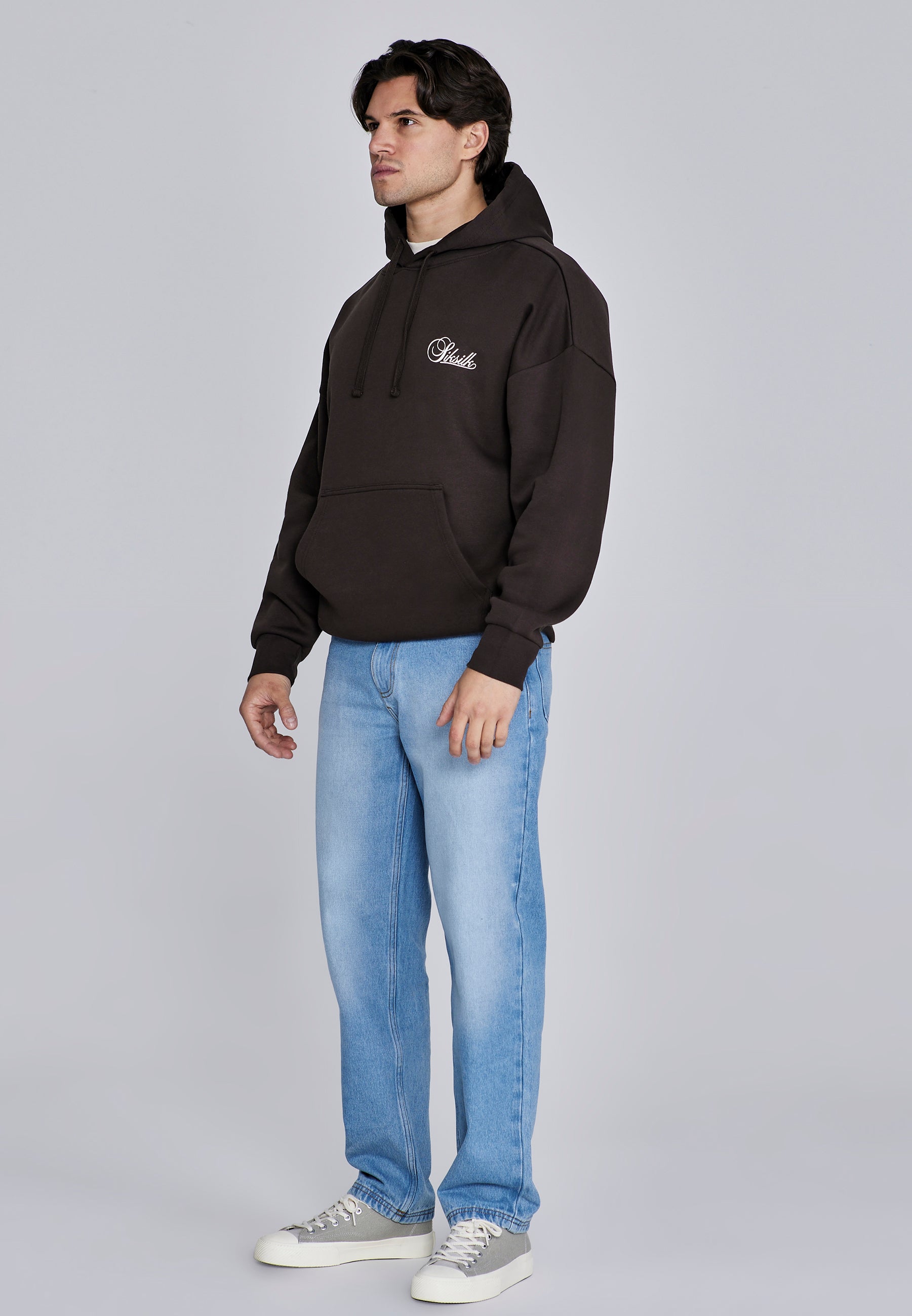 Essentials Hoodie in Brown Kapuzenpullover SikSilk