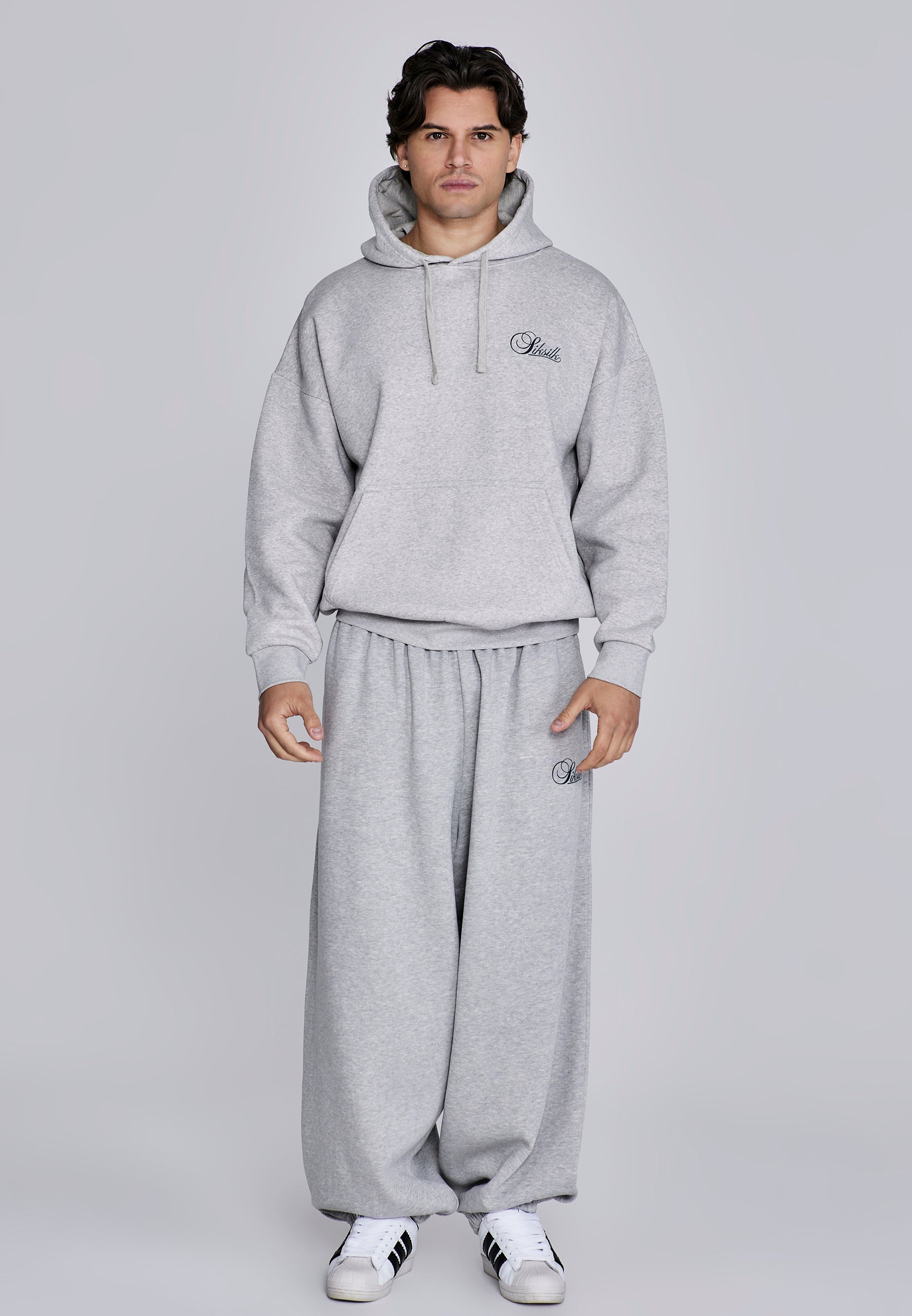 Essentials Joggers in Grey Marl Hosen SikSilk