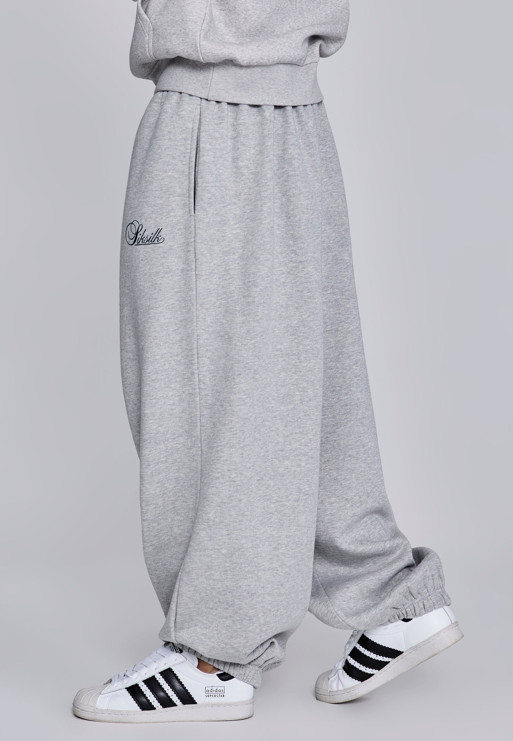 Essentials Joggers in Grey Marl Hosen SikSilk