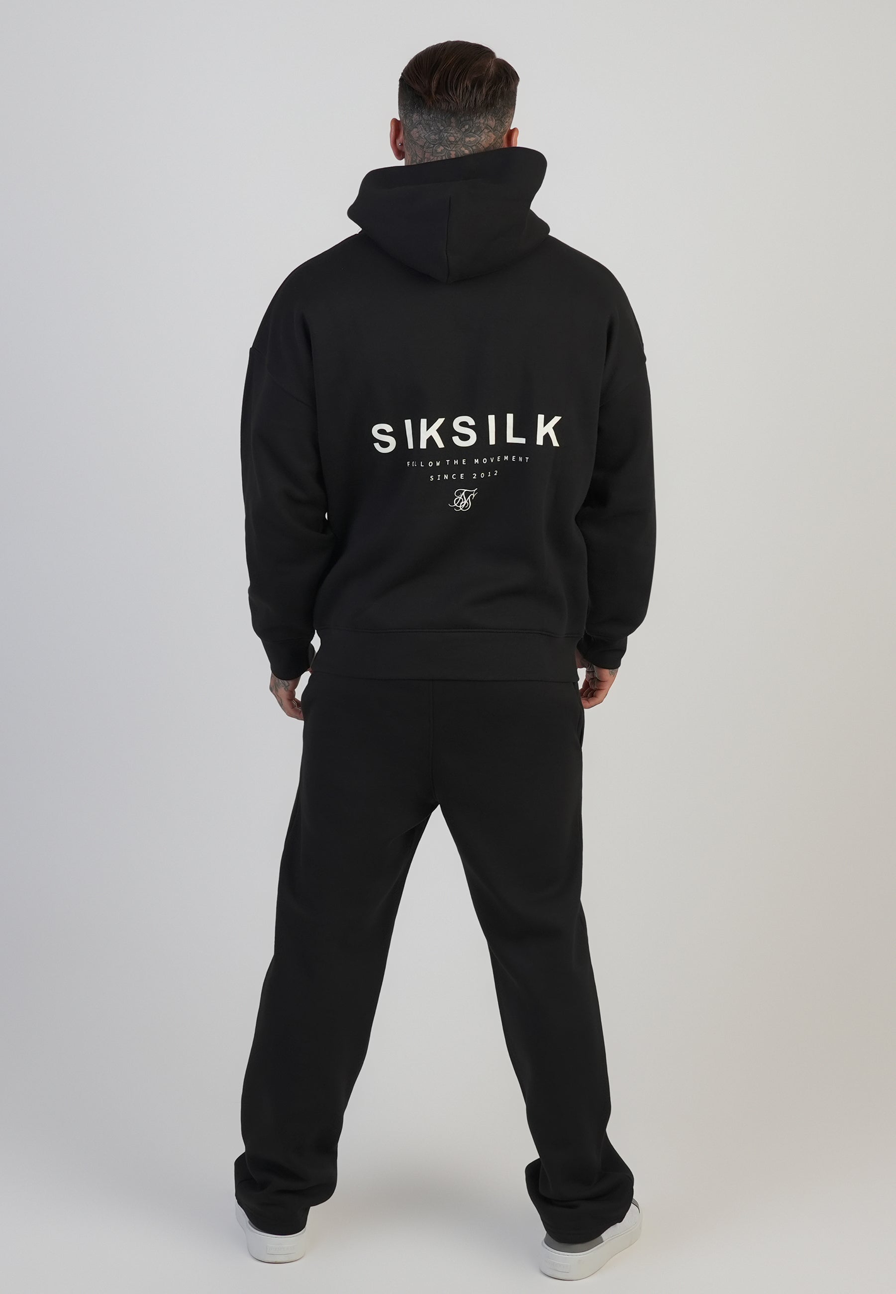Graphic Hoodie in Black Kapuzenpullover SikSilk