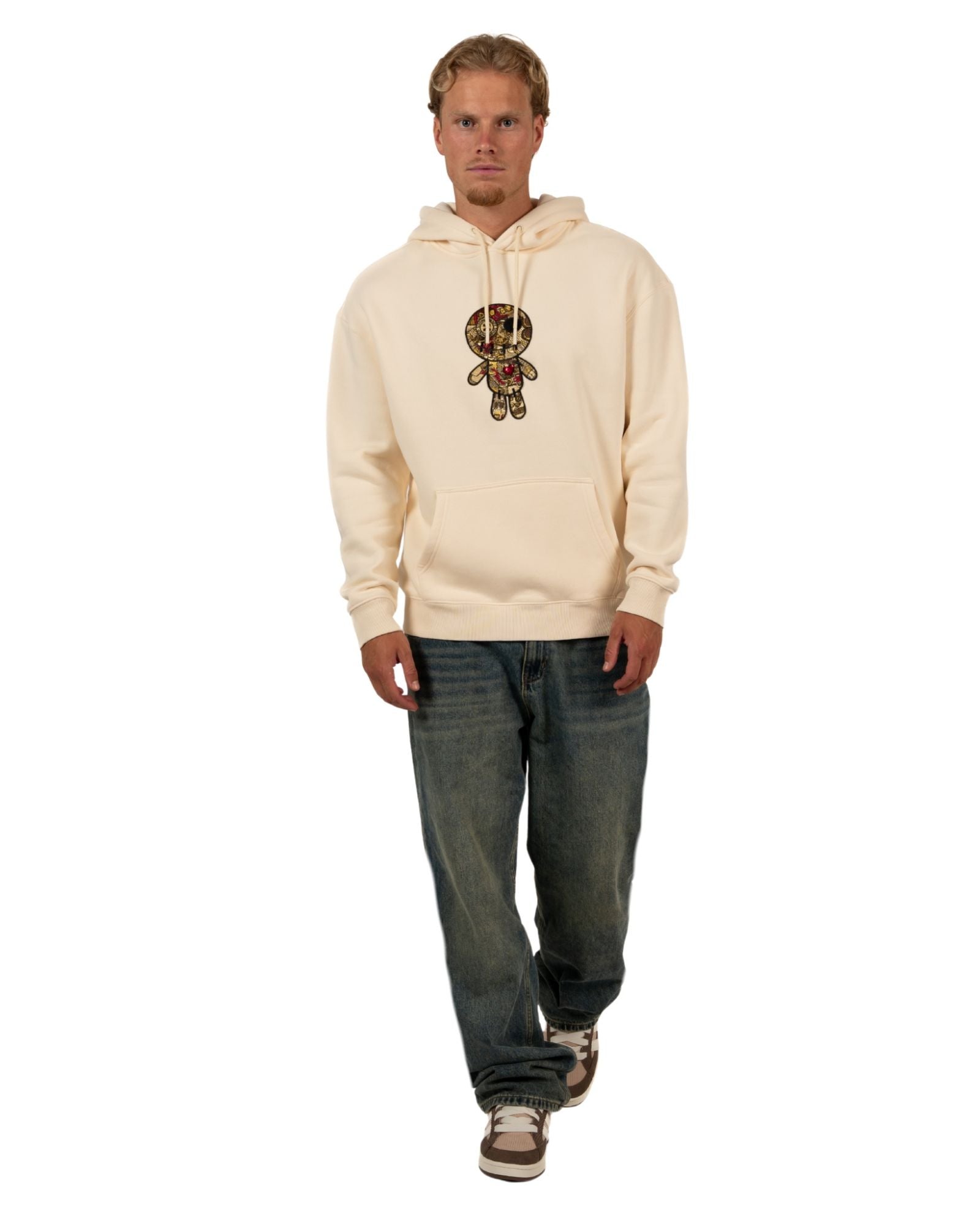Ennis Hoodie in Beige Kapuzenpullover Wrong Friends