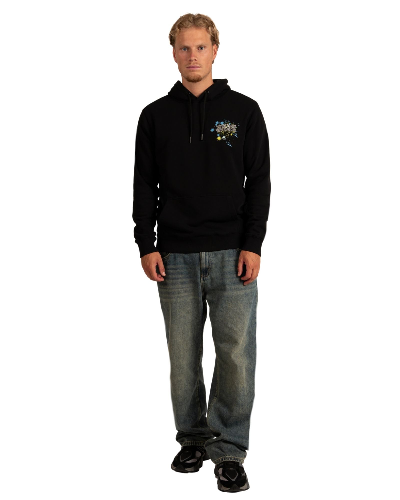 Hays Hoodie in Black Kapuzenpullover Wrong Friends