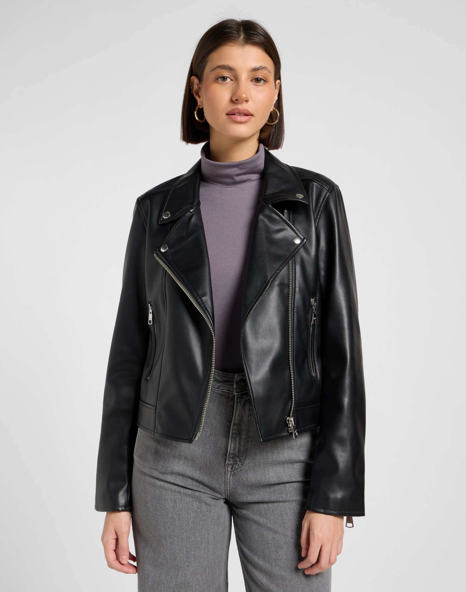 Moto Jacket in Black Jacken Lee