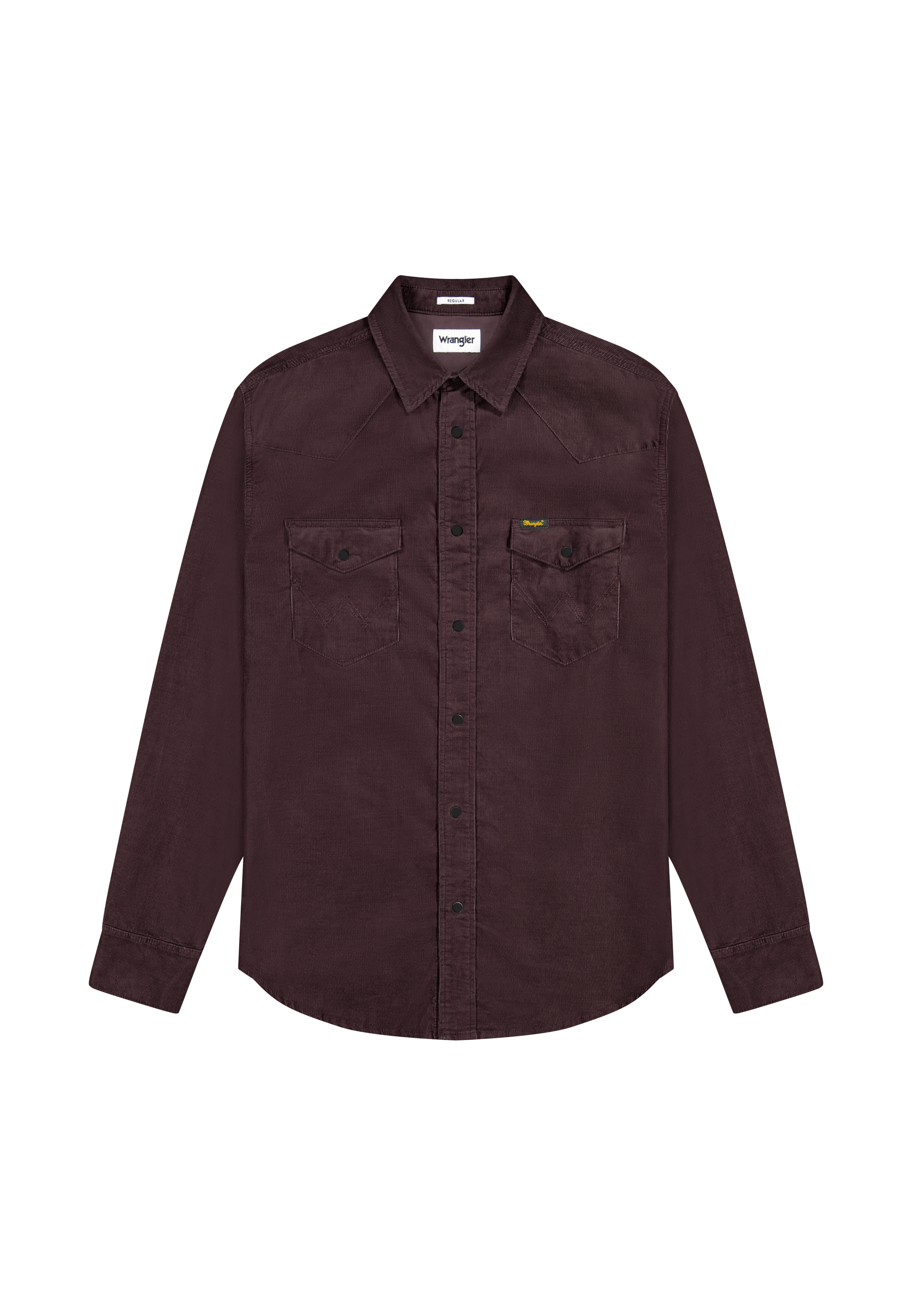 Western Cord Shirt in Mahogany