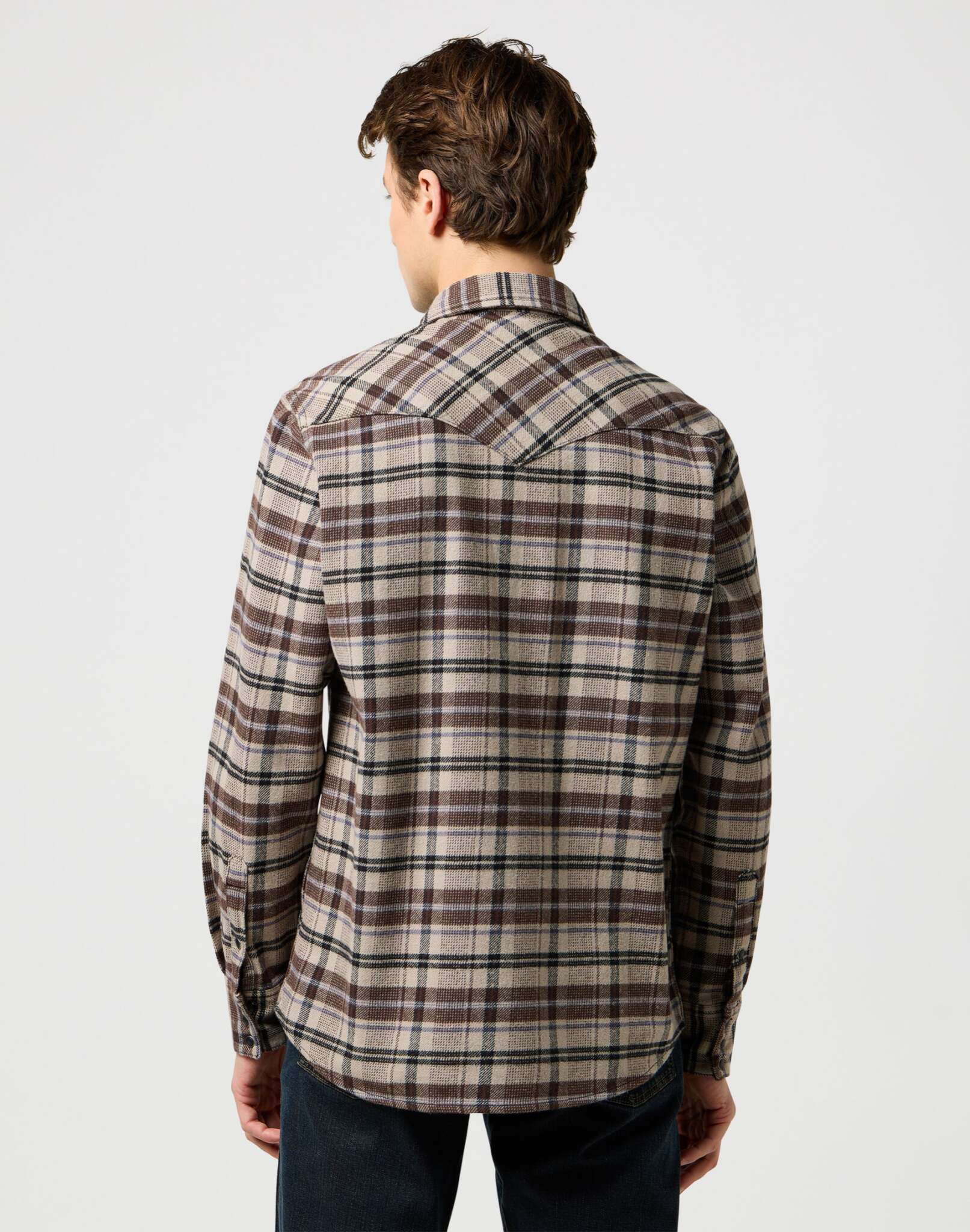 Western Shirt in Rich Black Hemden Wrangler