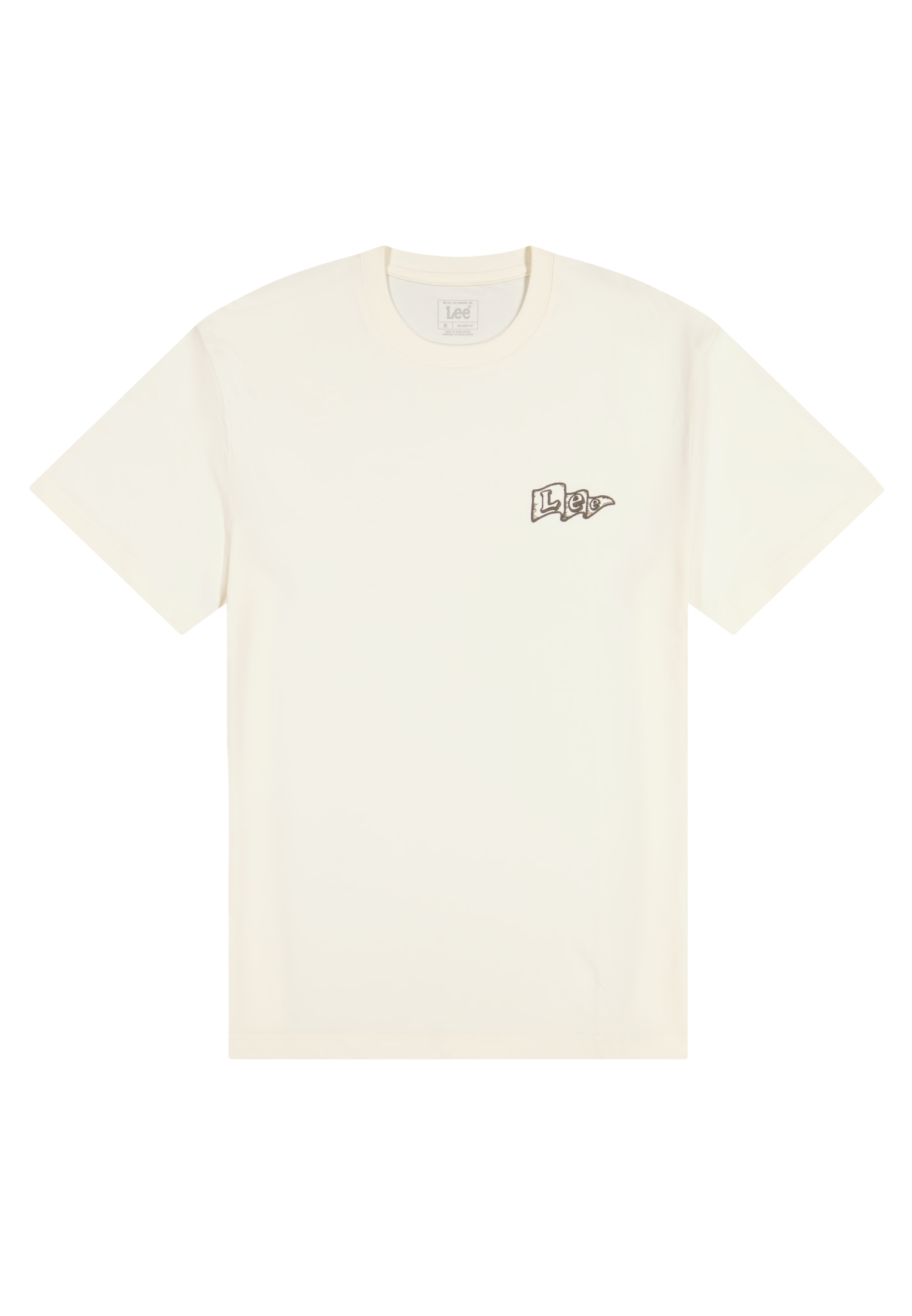 Lee Flag Tee in Natural