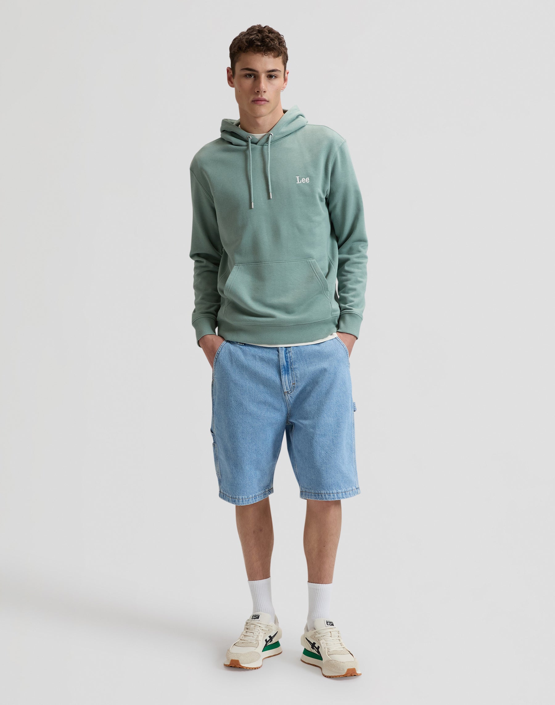 Essential Lee Hoodie in Desert Sage Kapuzenpullover Lee