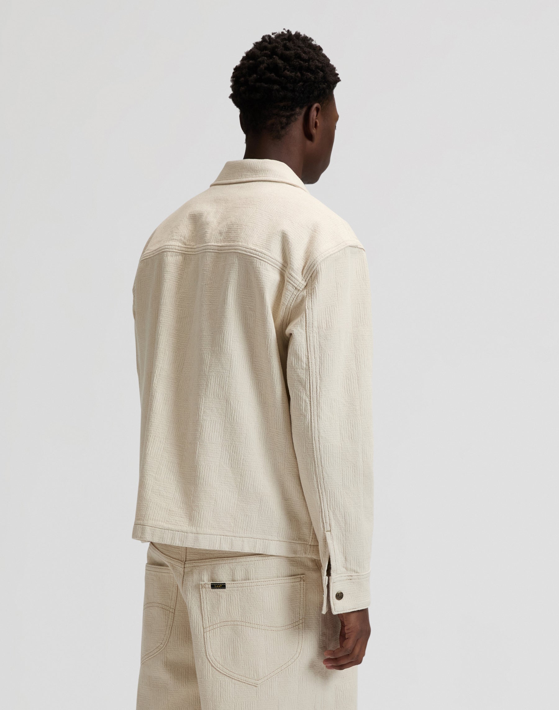 Jacquard Jacket in Natural Greige Jacken Lee