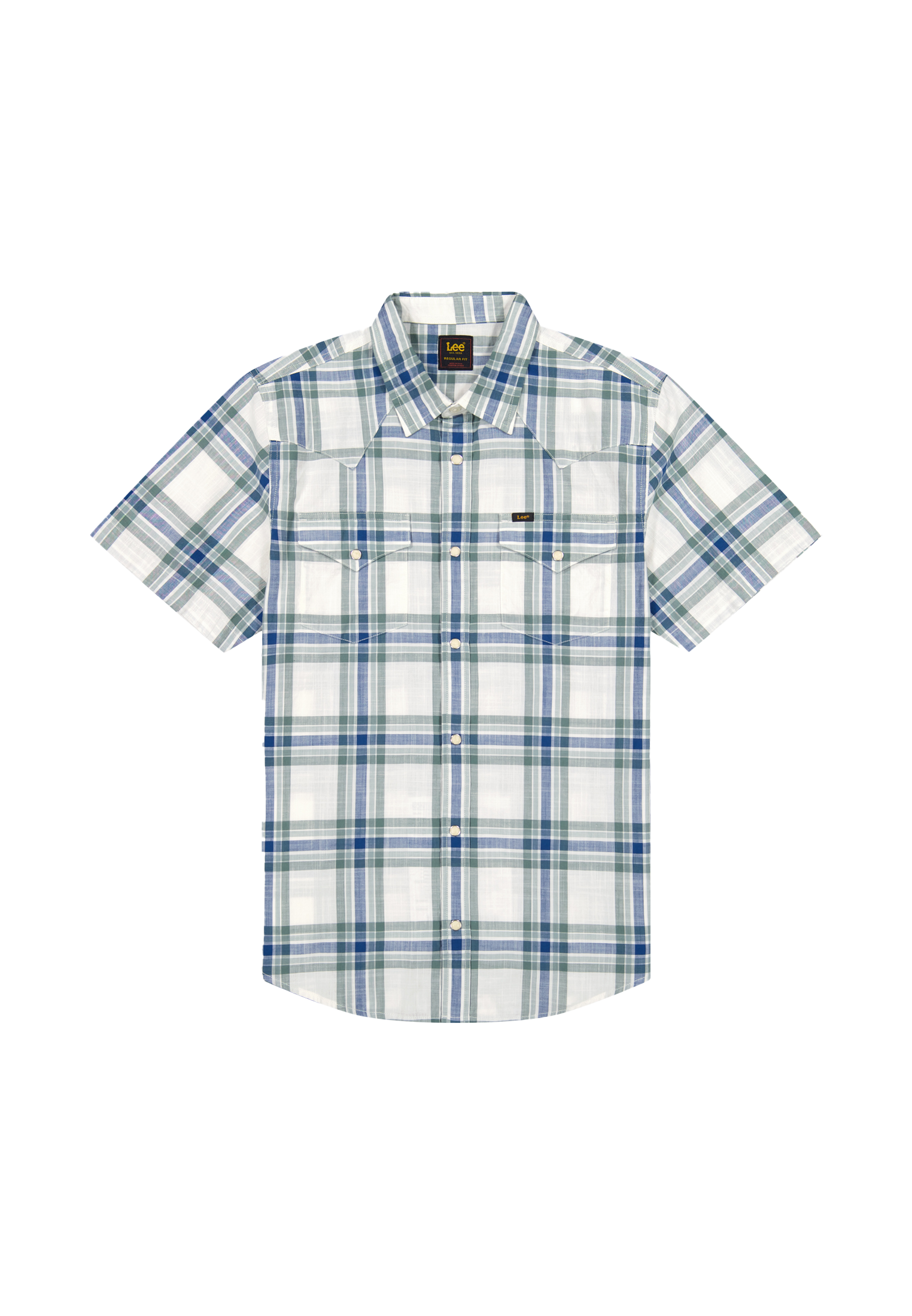 Ss Western Shirt in Desert Sage Plaid Hemden Lee