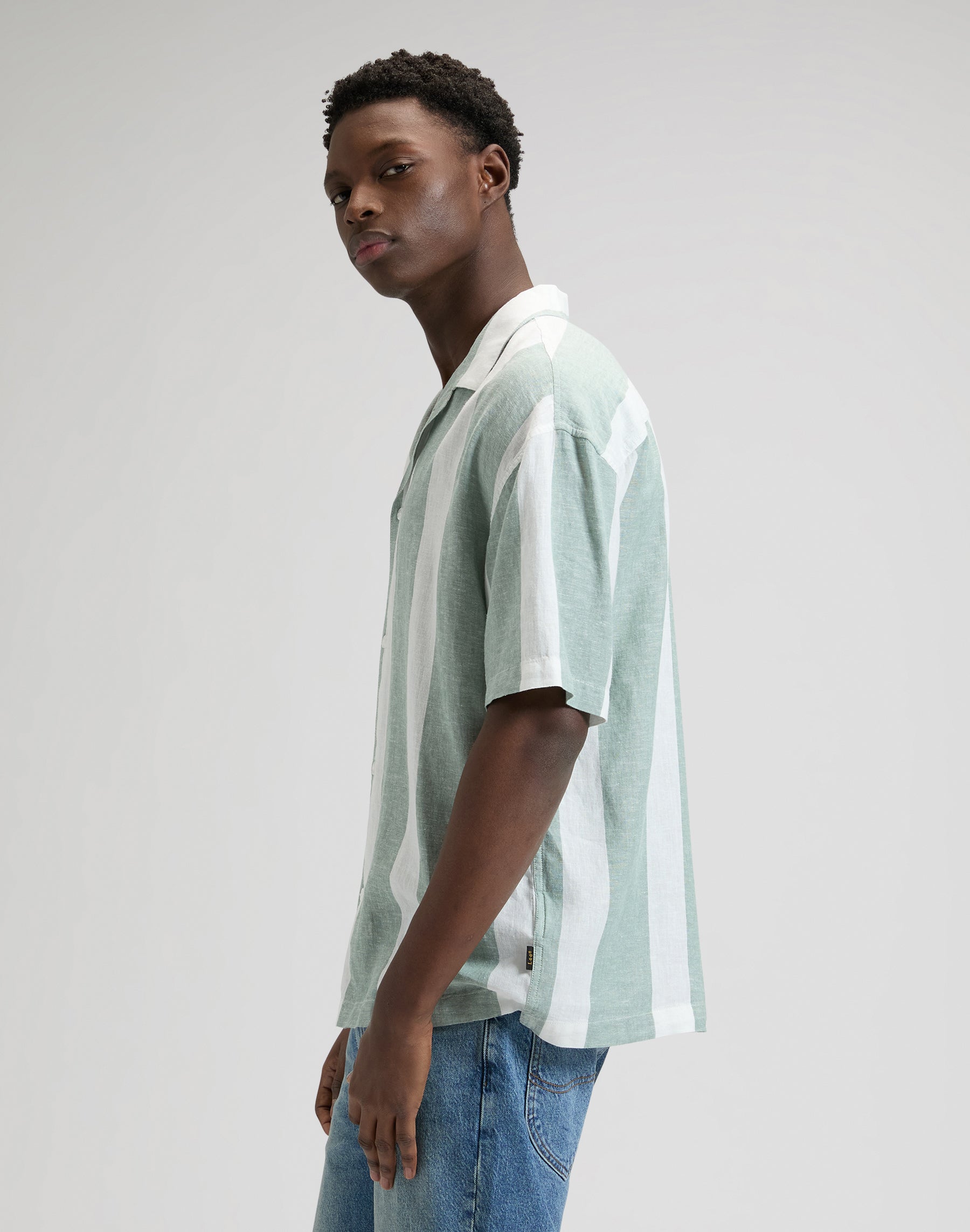 Rlx Resort Shirt in Desert Sage Stripe Hemden Lee