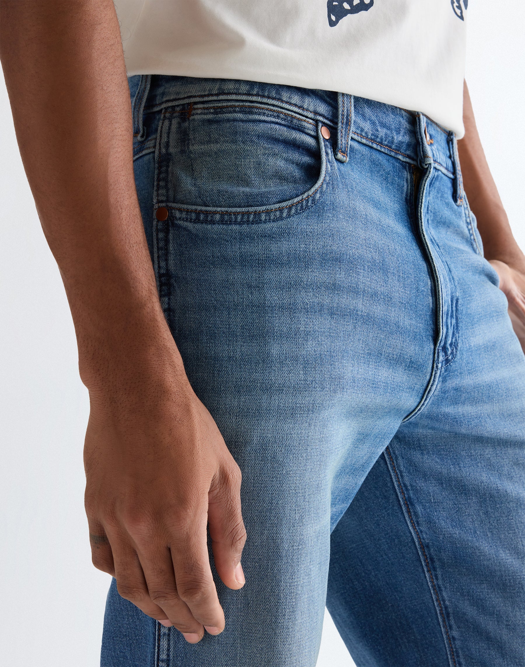 Loose Boot in Harbor Blue Jeans Wrangler