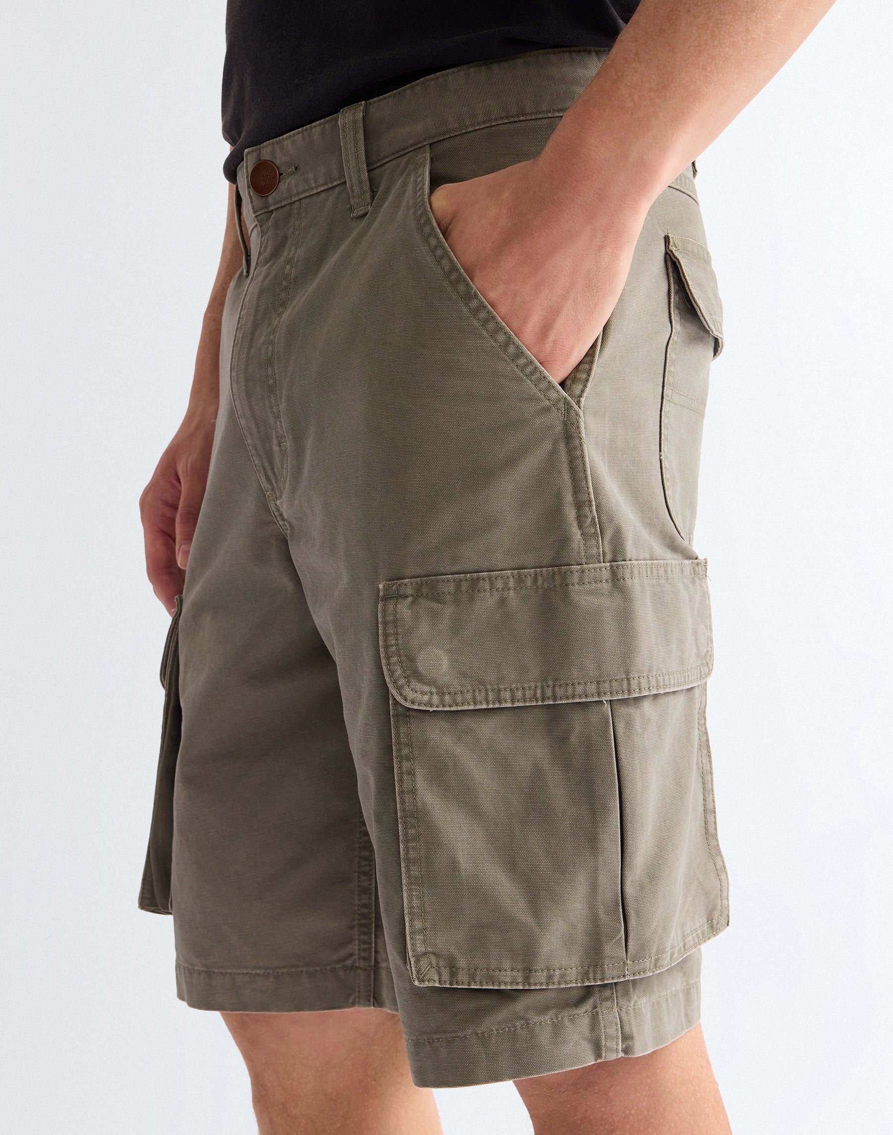Cargo Shorts in Dusty Olive