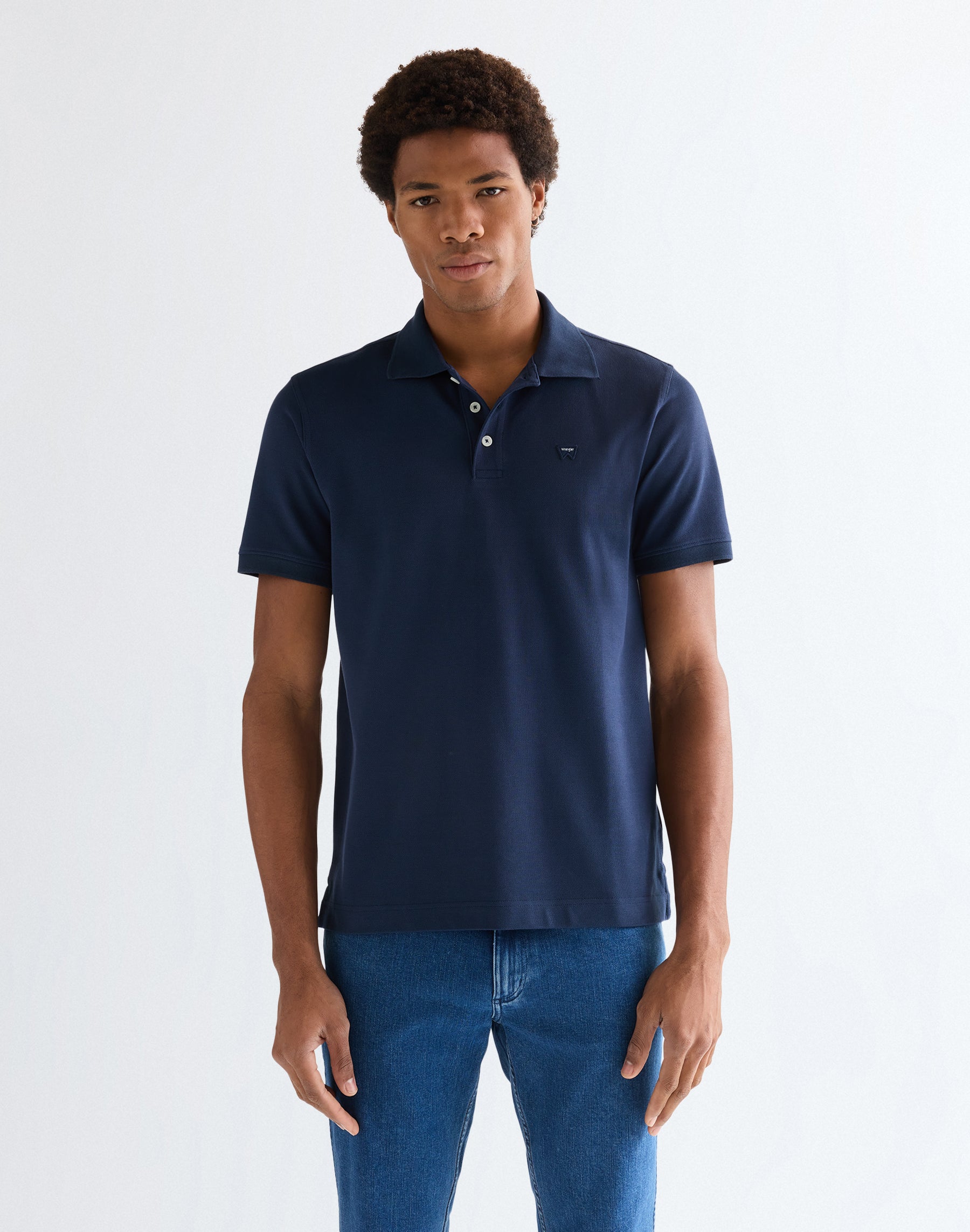 Polo Shirt in Navy T-Shirts Wrangler